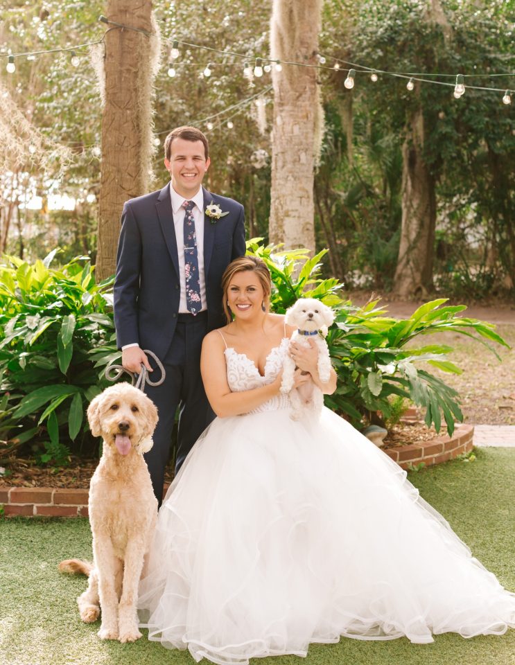 NC wedding photos with dogs