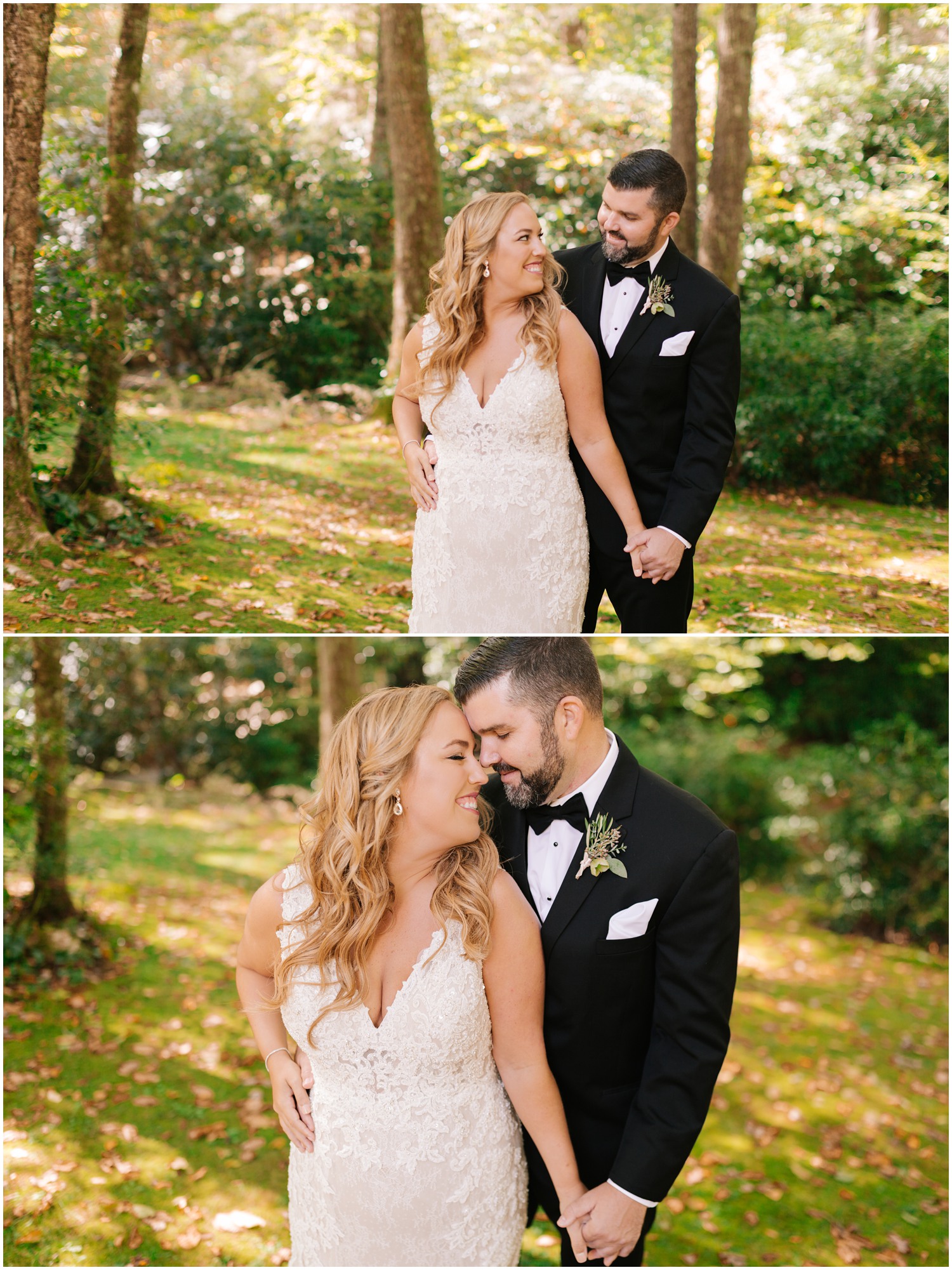 North Carolina wedding portraits by Chelsea Renay on fall day