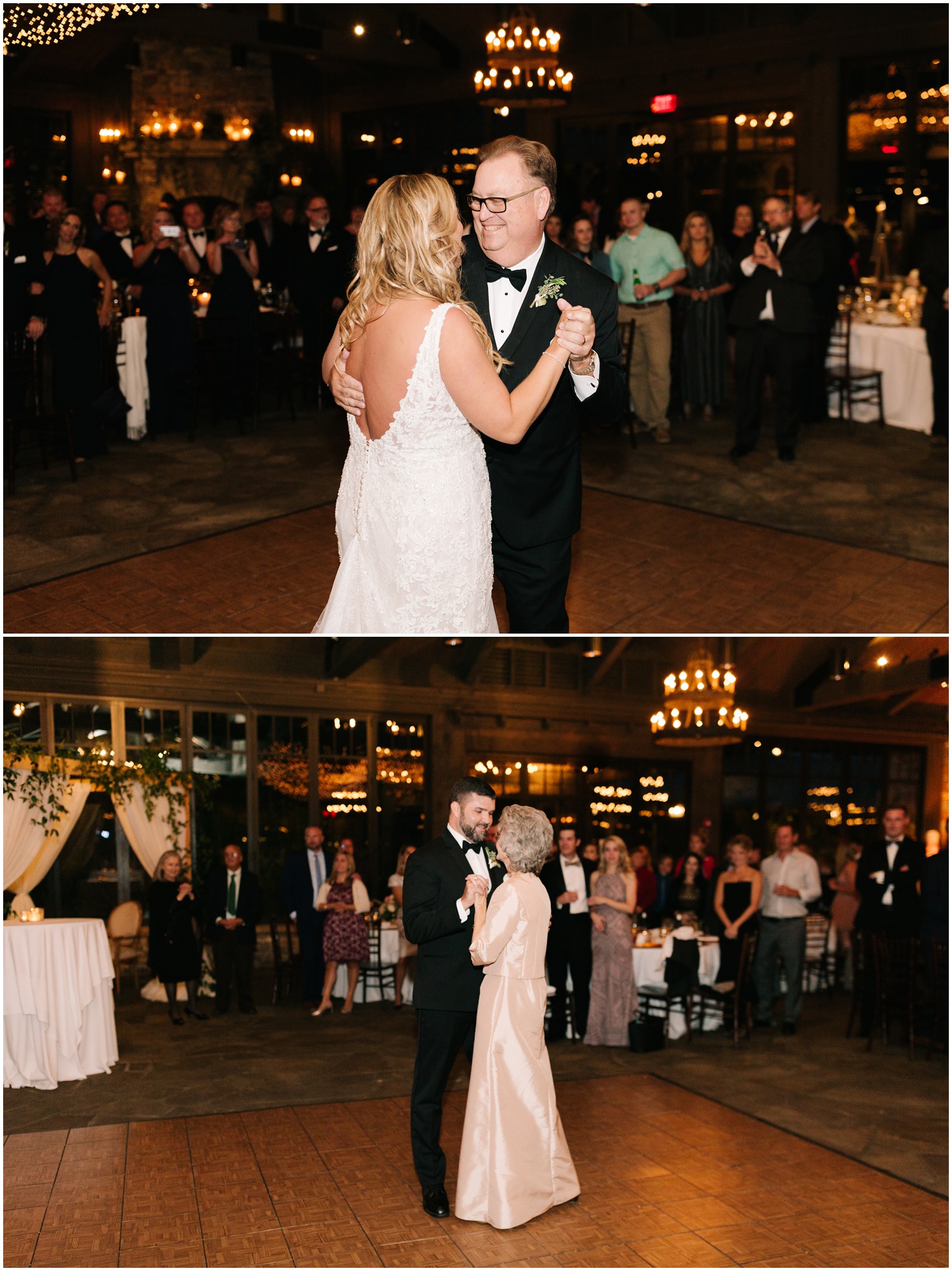 parent dances during Old Edwards Inn wedding reception