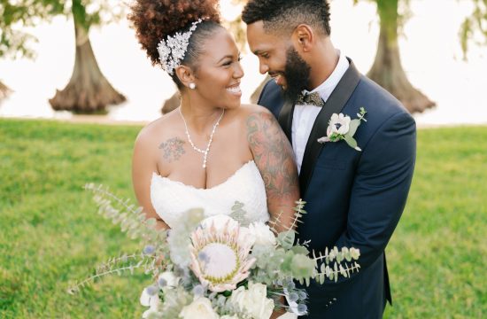 Wedding Portraits at Sunset in Tampa Fl