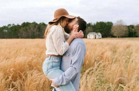 Engagement Session at The Meadows at Fire Fly Farms in Raleigh NC