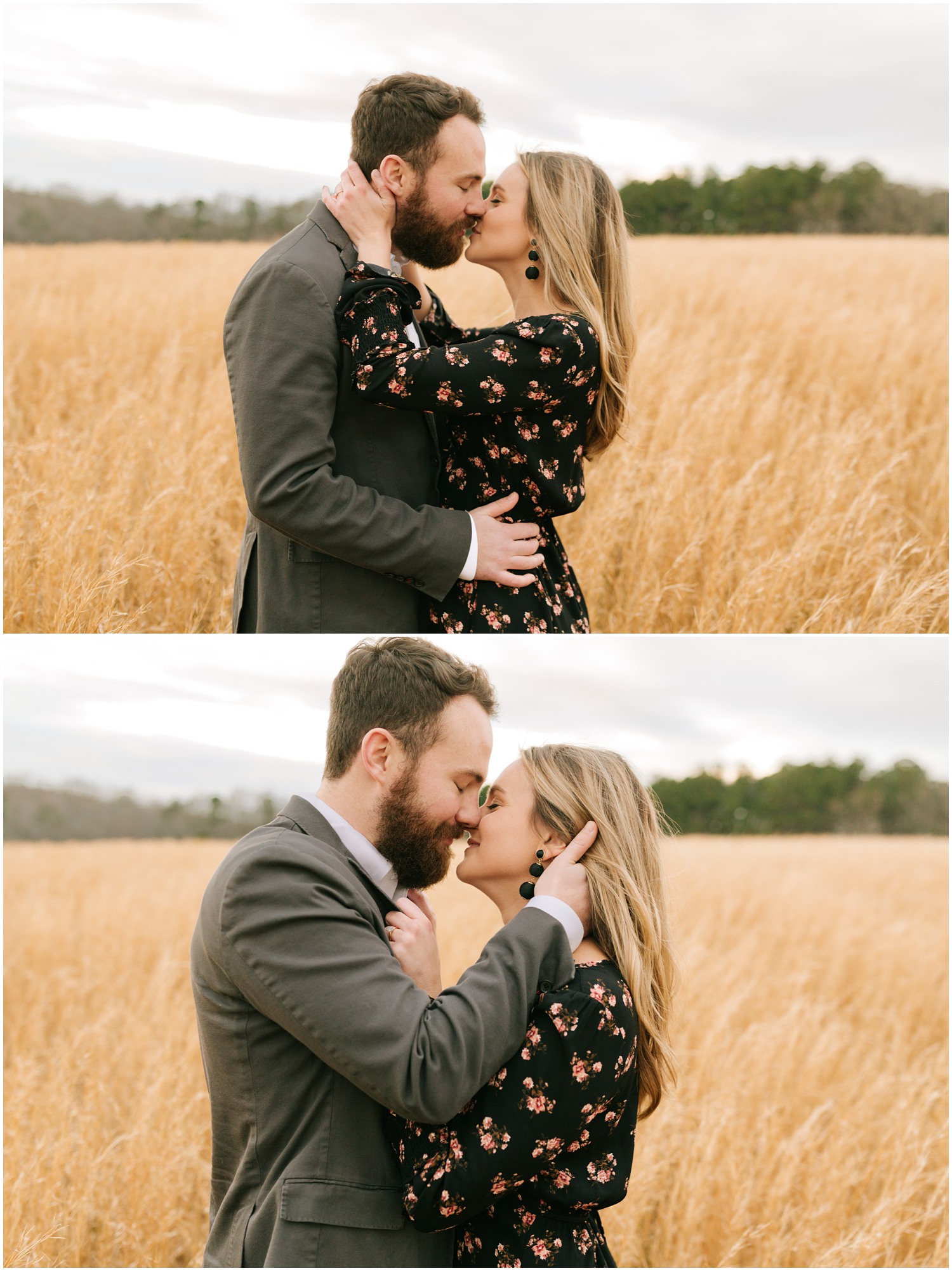 NC engagement portraits at The Meadows Raleigh by Chelsea Renay