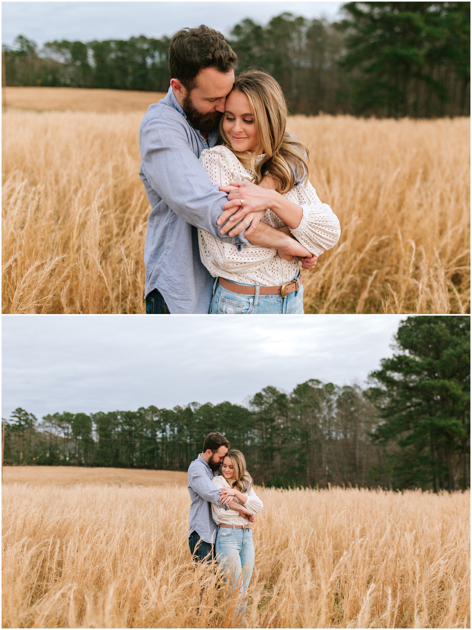 The Meadows Raleigh engagement session in the fall with Chelsea Renay