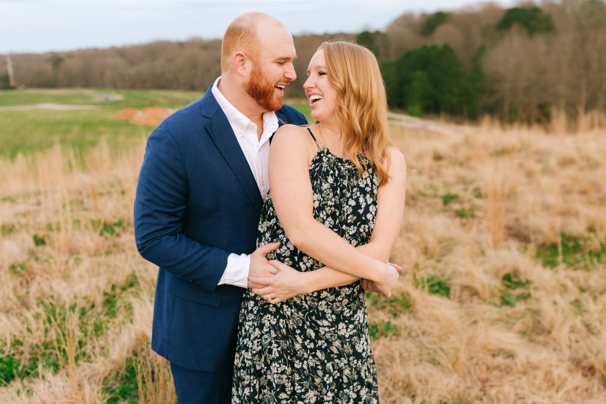 Engagement Session at the NC Museum of Art in Raleigh NC