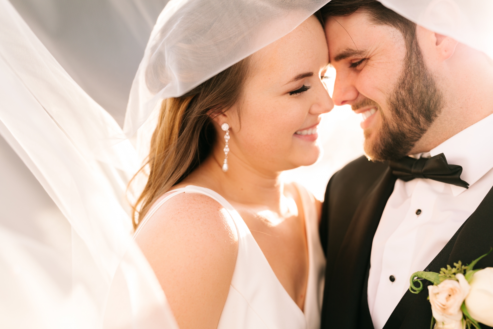 Sunset Wedding Portraits at Rooftop 220