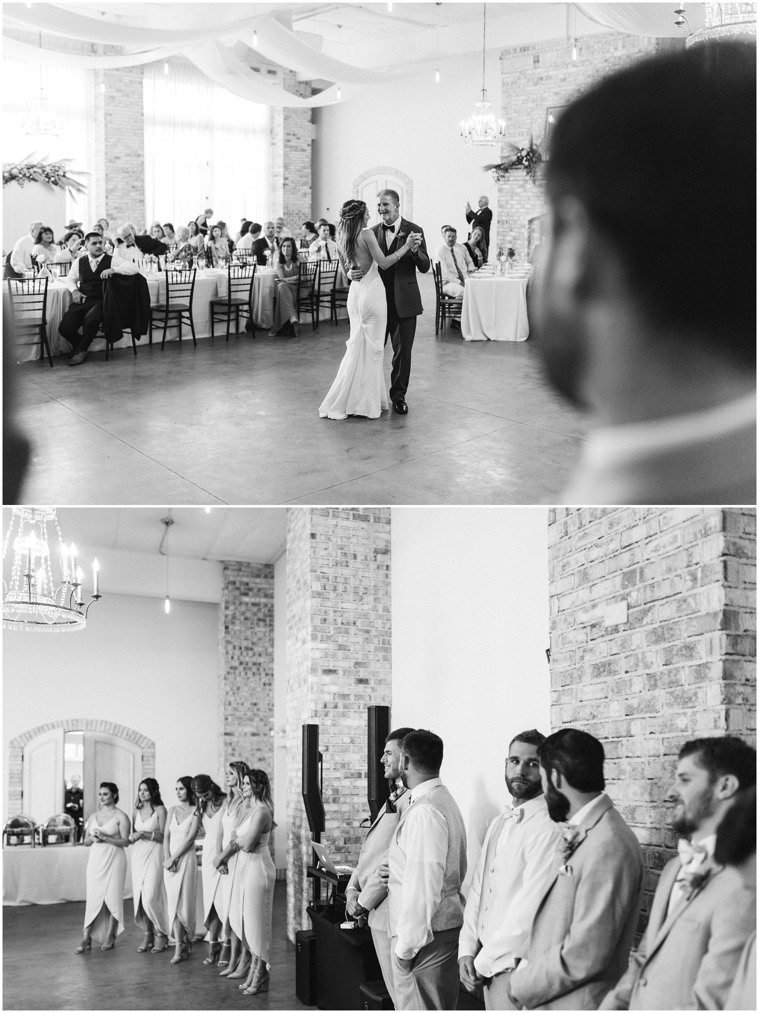 bride dances with father during Wrightsville Manor wedding reception