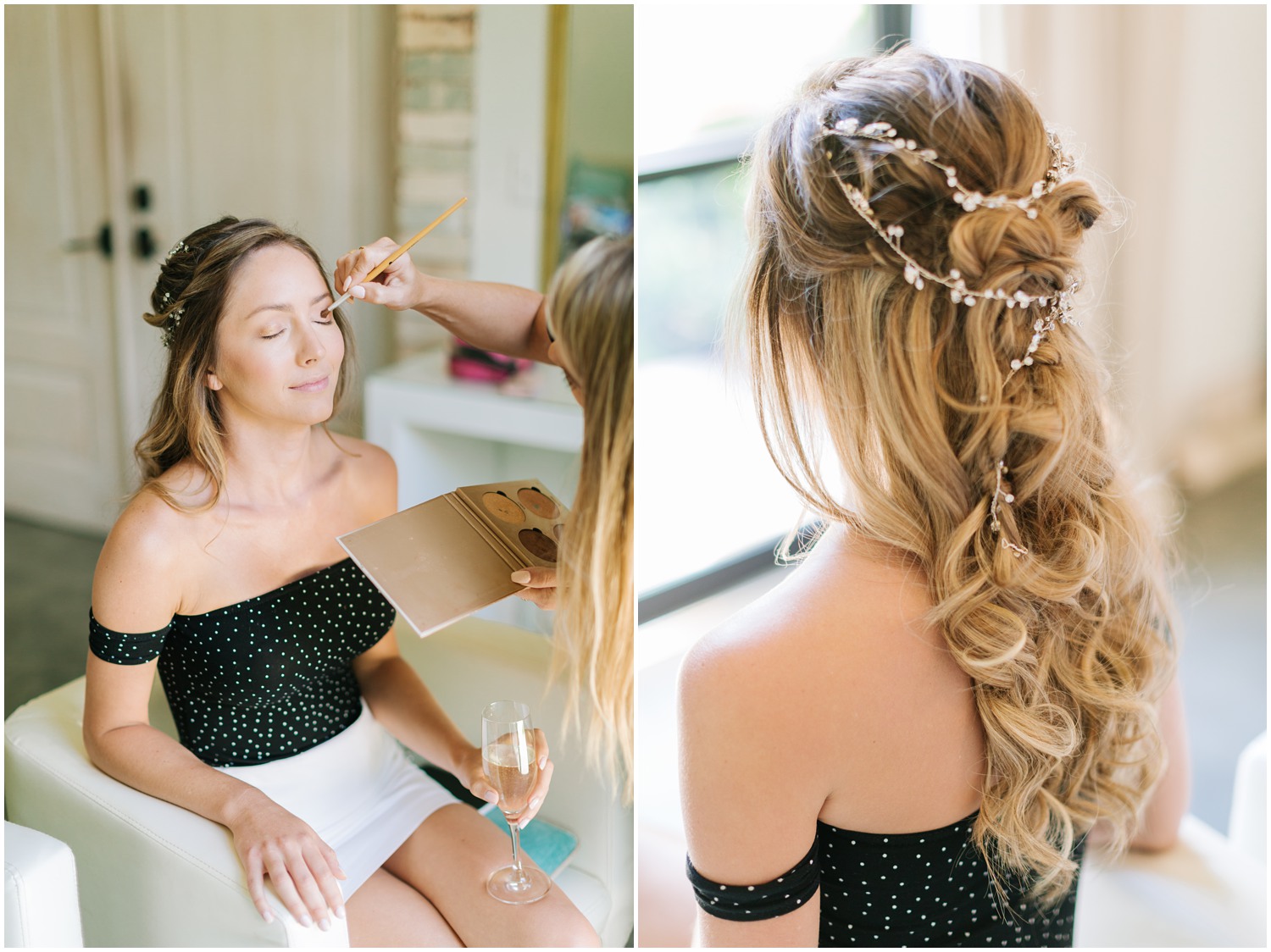 North Carolina bride prepares for wedding day at Wrightsville Manor