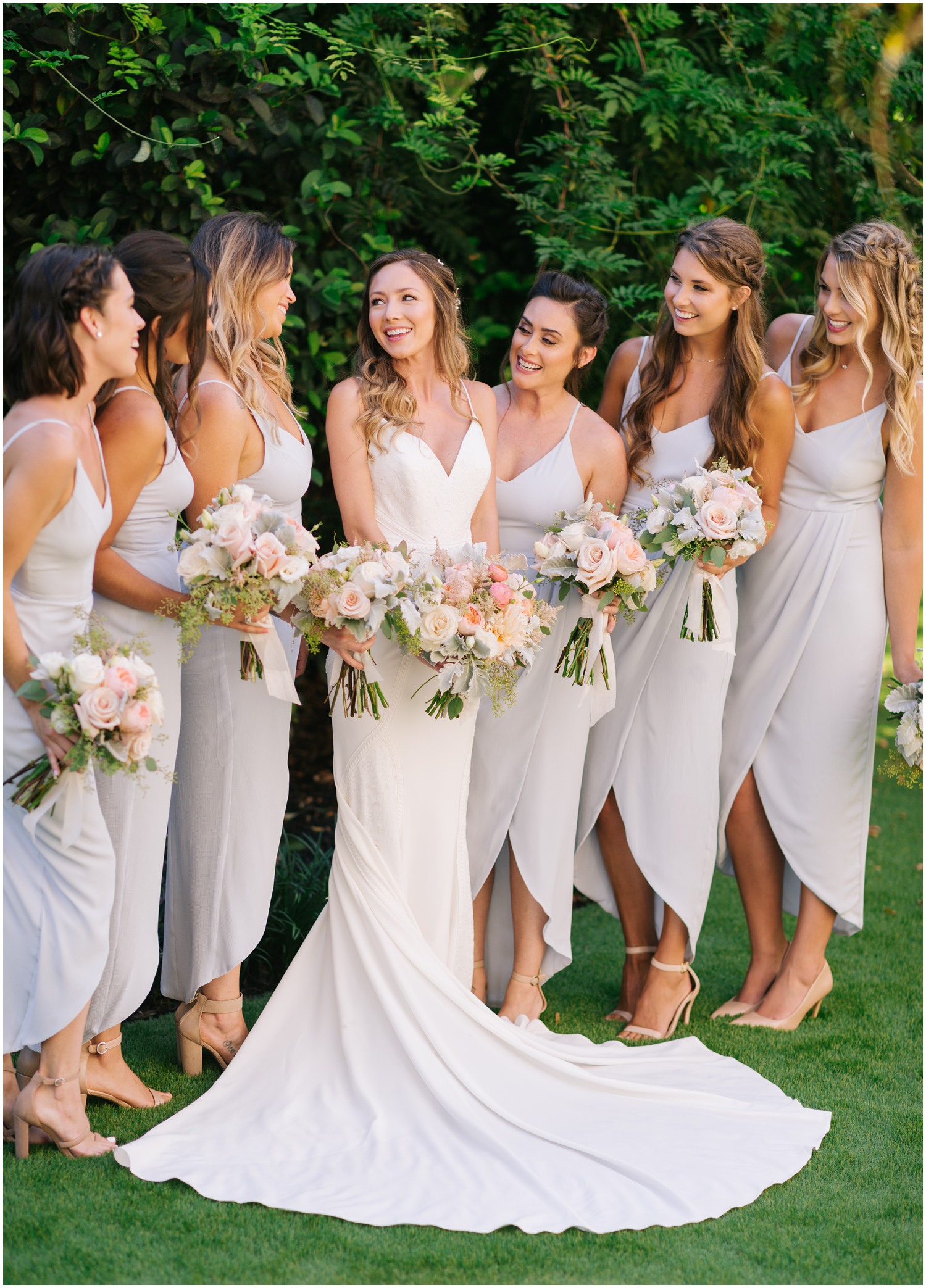 summer bridal party inspiration for Wilmington NC wedding