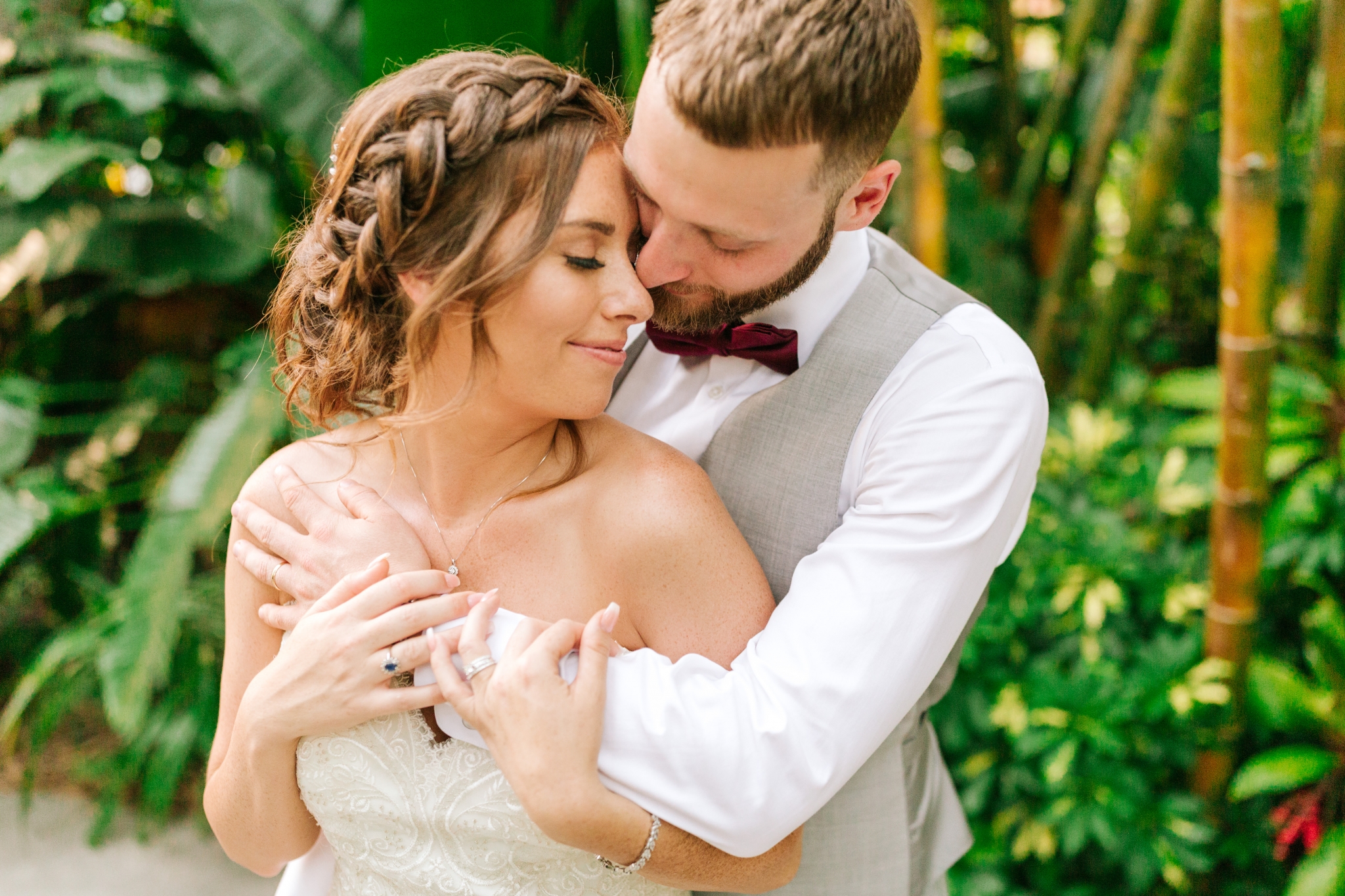 Wedding Portraits at Sunken Gardens in Saint Petersburg, FL