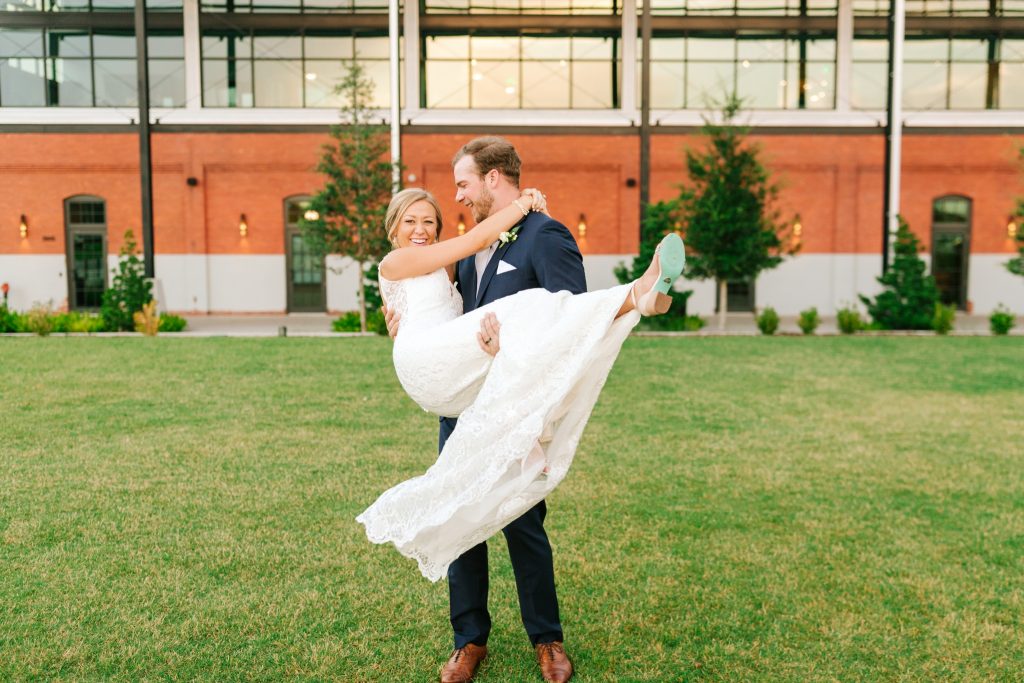 fun wedding day photos at armature works