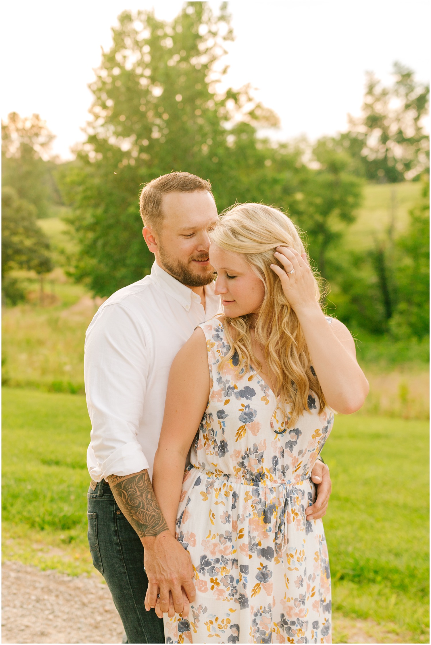 Winston-Salem-Wedding-Photographer_Sunset-Engagement-Session-at-Oakhaven-Properties_Brooke-and-Mike_Pelham-NC_0018.jpg