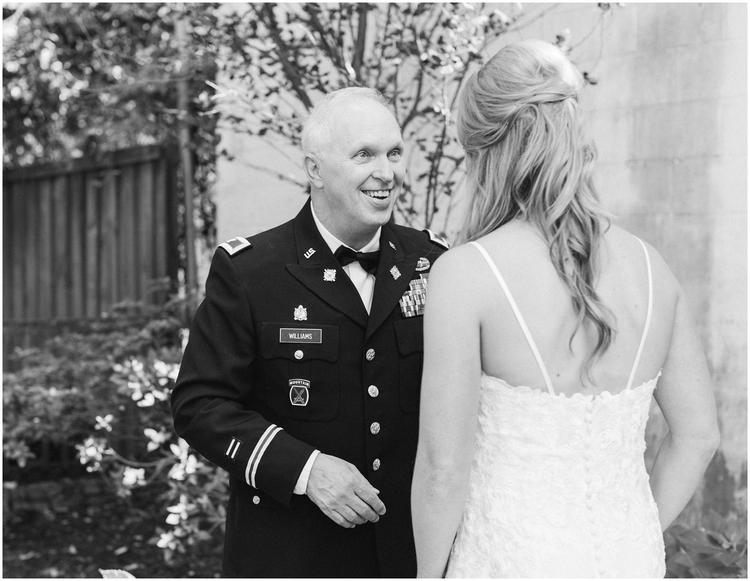 dad reacts to seeing daughter as bride on wedding day