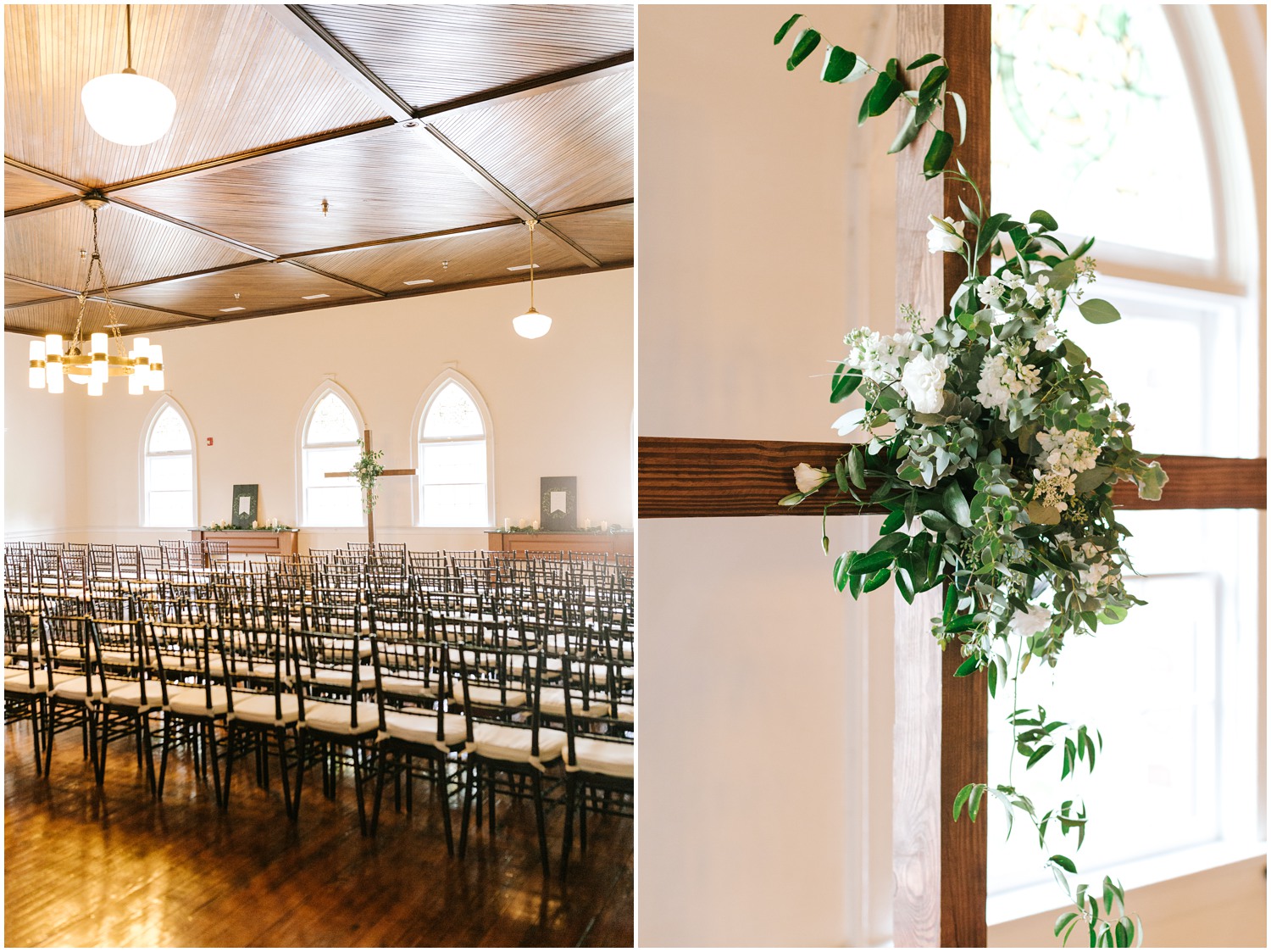 wedding ceremony setup at Brooklyn Arts Center