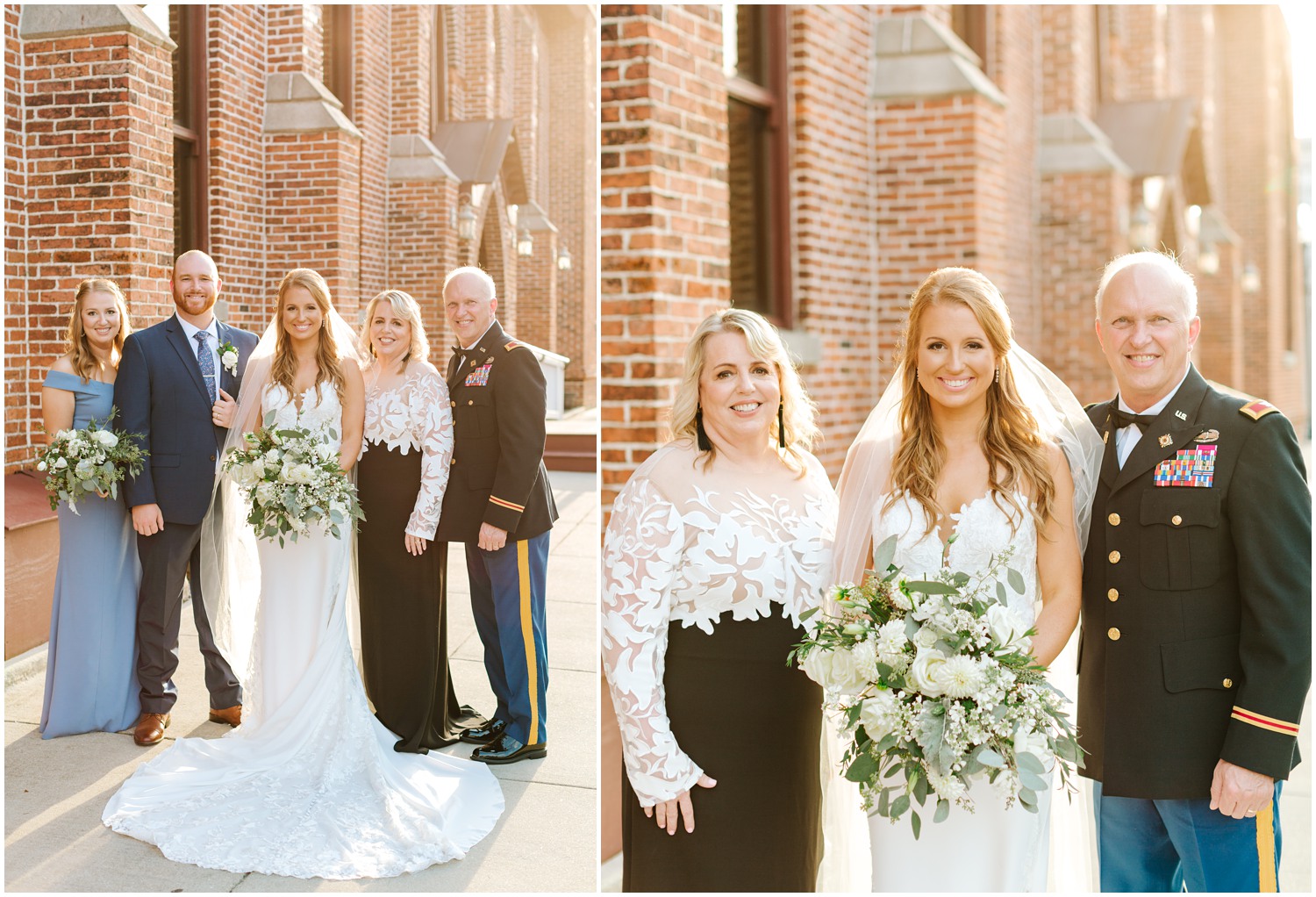 family portraits after Brooklyn Arts Center wedding