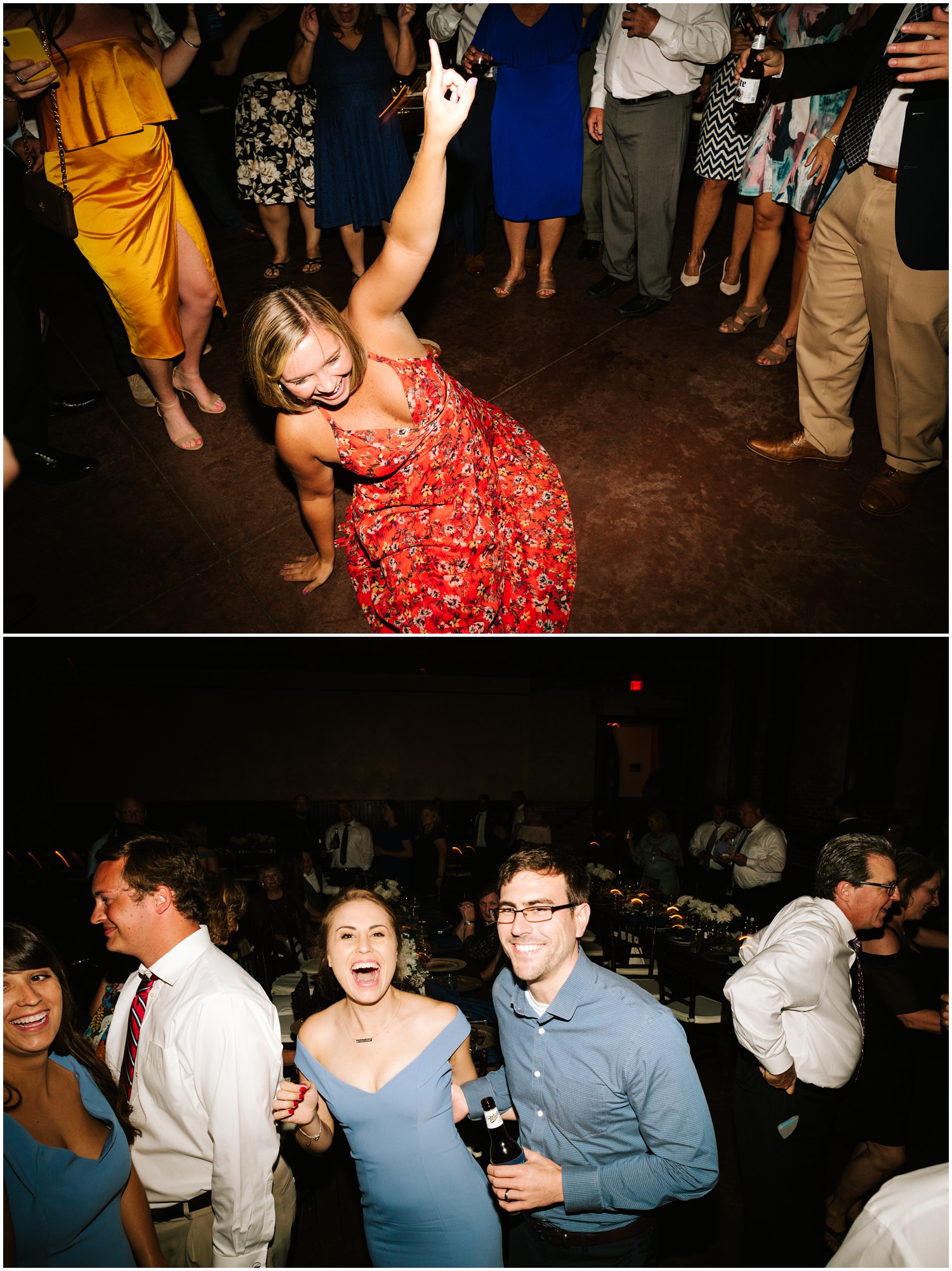 guests dance during wedding at Brooklyn Arts Center