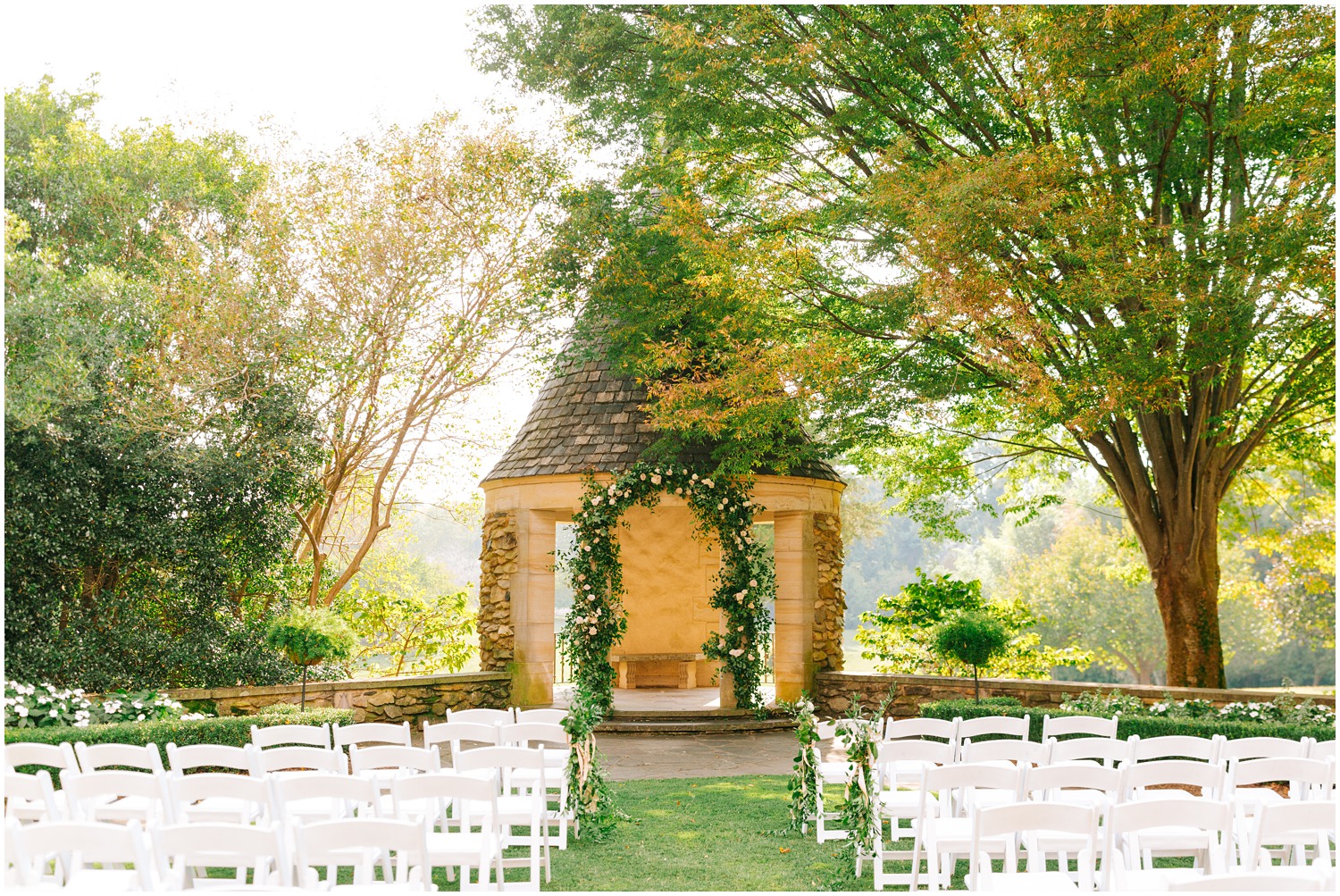 outdoor ceremony inspiration for Graylyn Estate