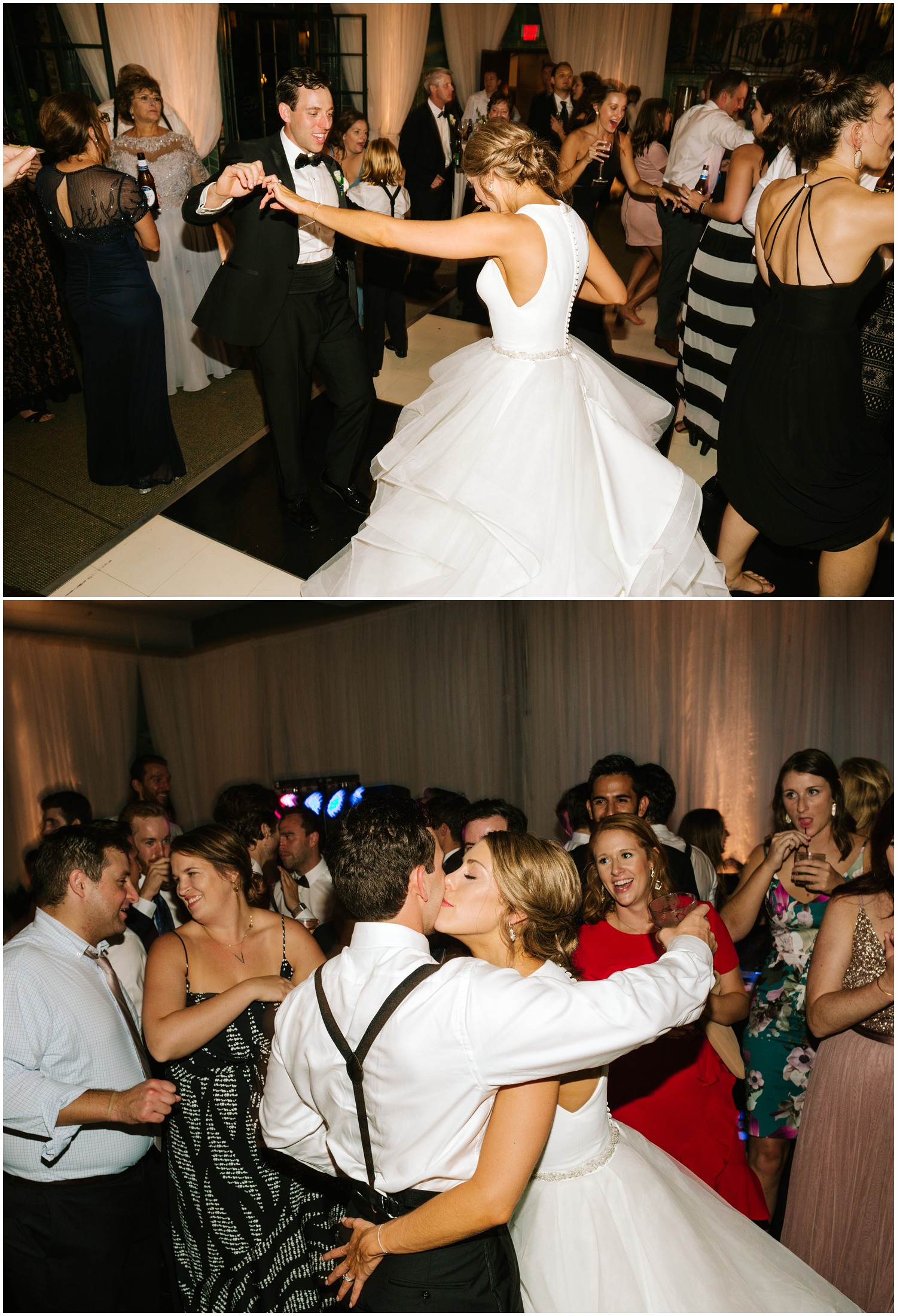 bride and groom dance on black and white checkered dance floor at Graylyn Estate photographed by Chelsea Renay