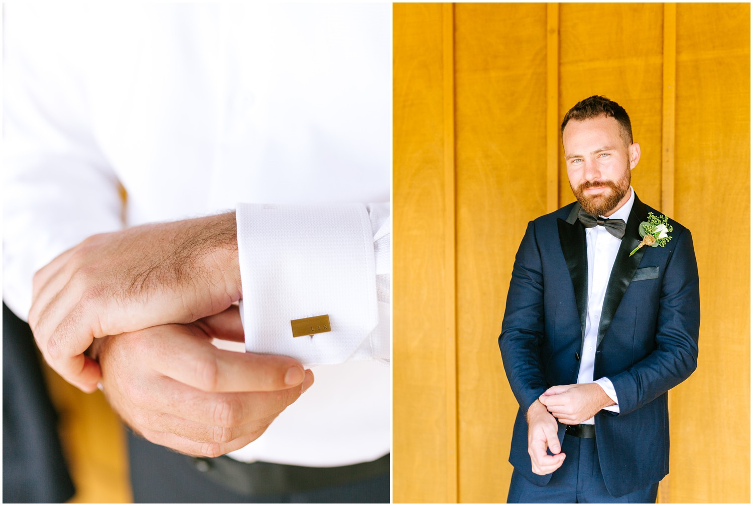 North Carolina groom prepares for The Meadows Raleigh wedding day