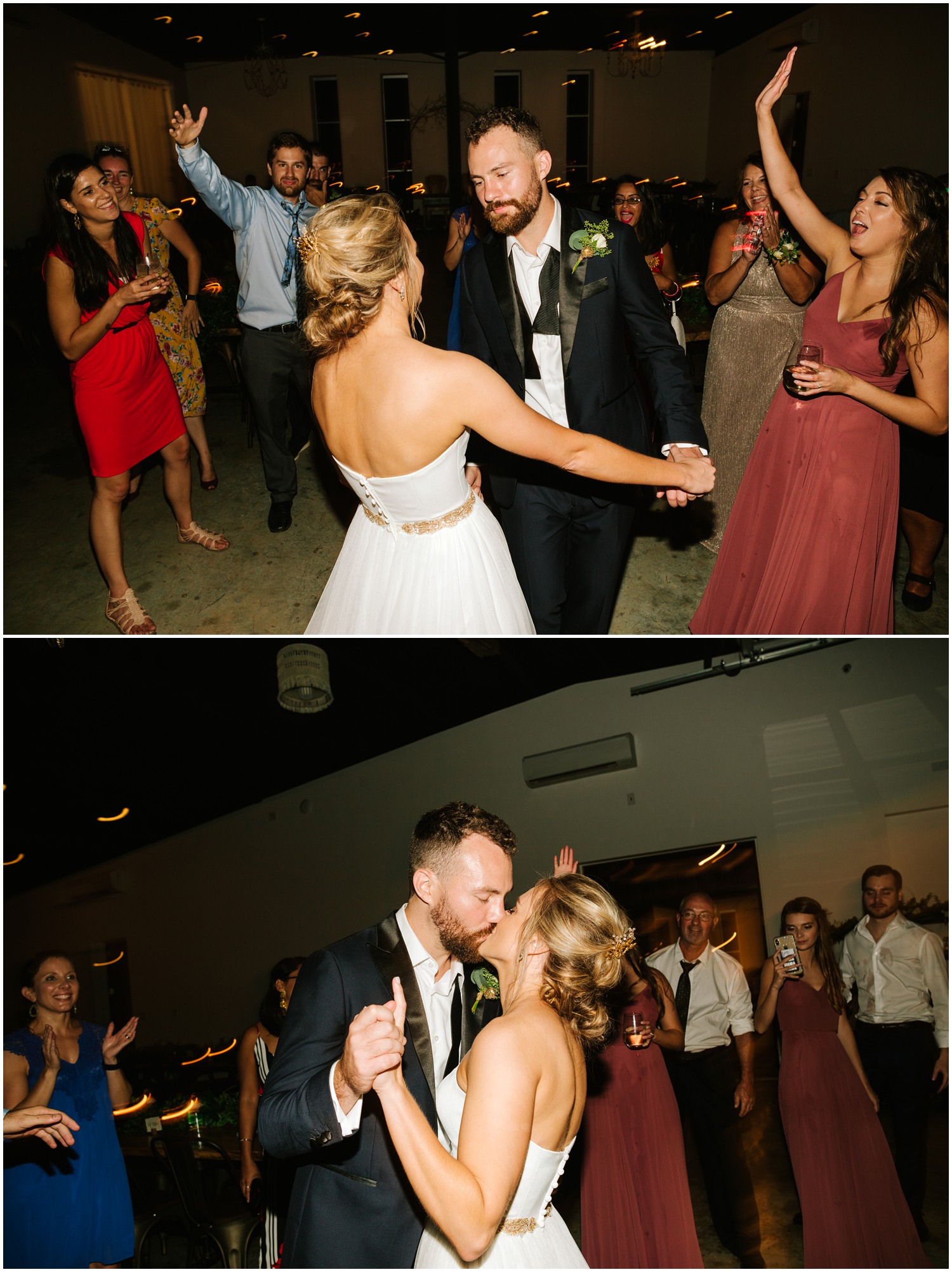 bride and groom dance at Wedding at The Meadows Raleigh