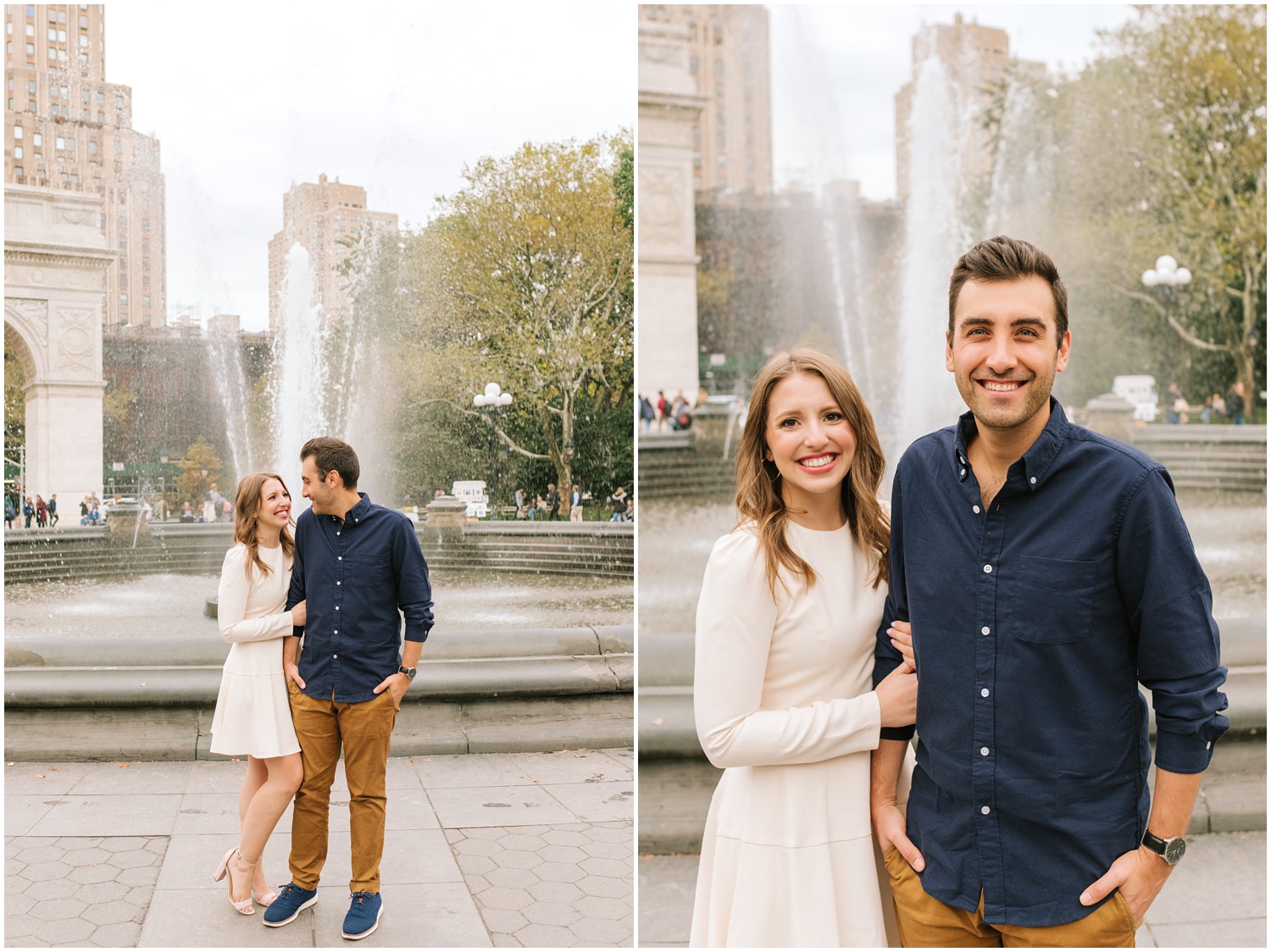 Washington Park engagement session with NY couple