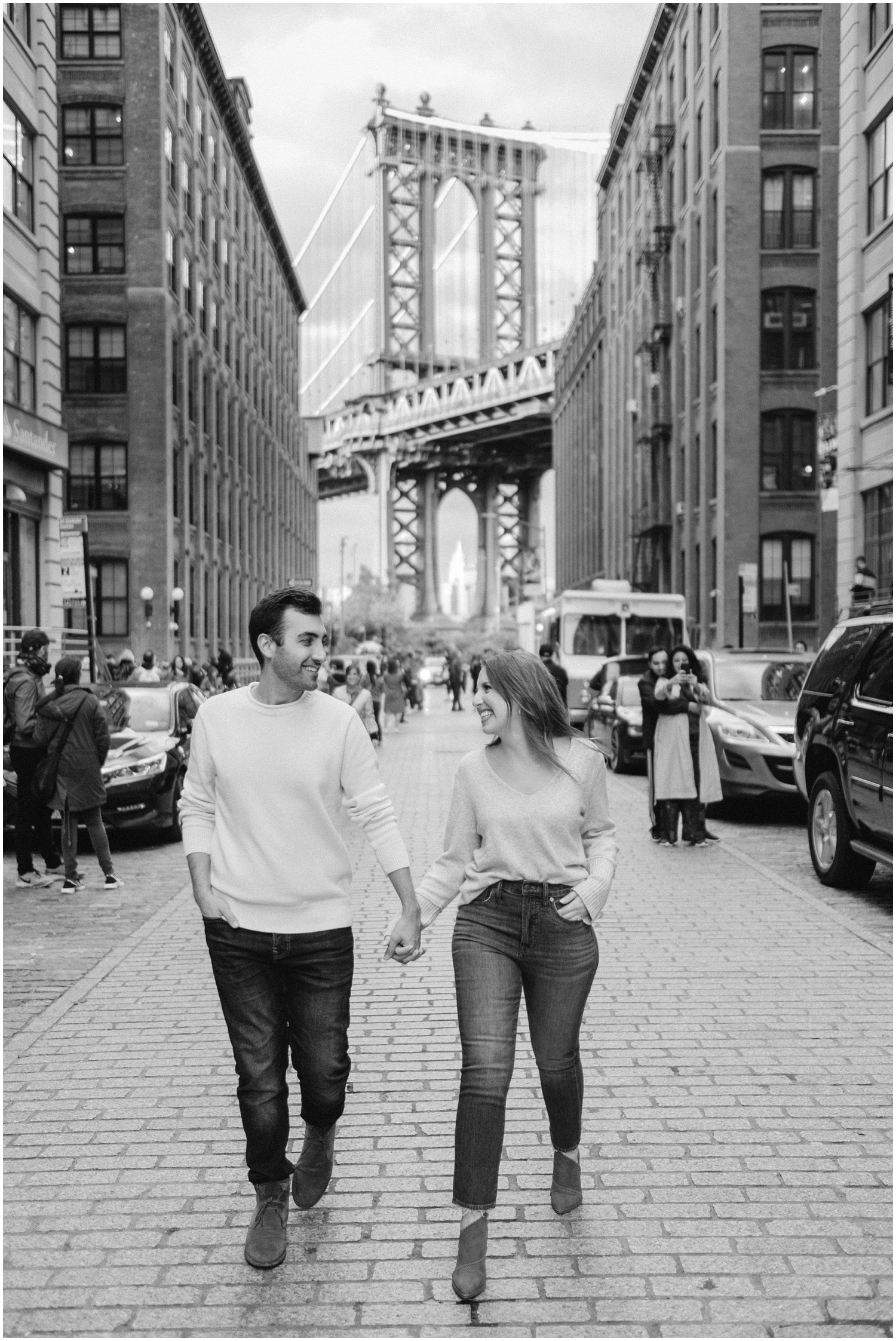 West Village & Dumbo engagement portraits in New York City