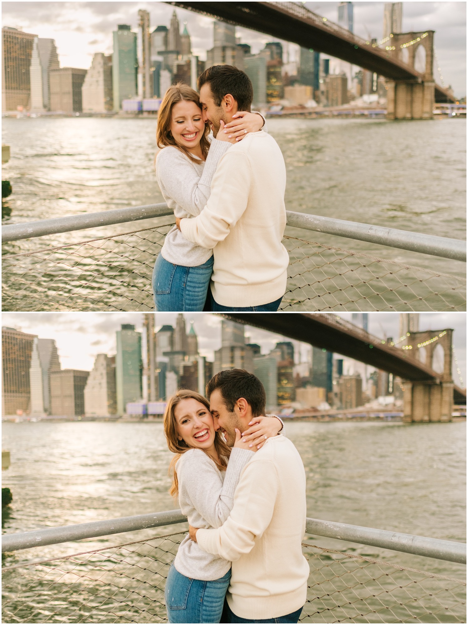 cozy West Village & Dumbo engagement session with Chelsea Renay