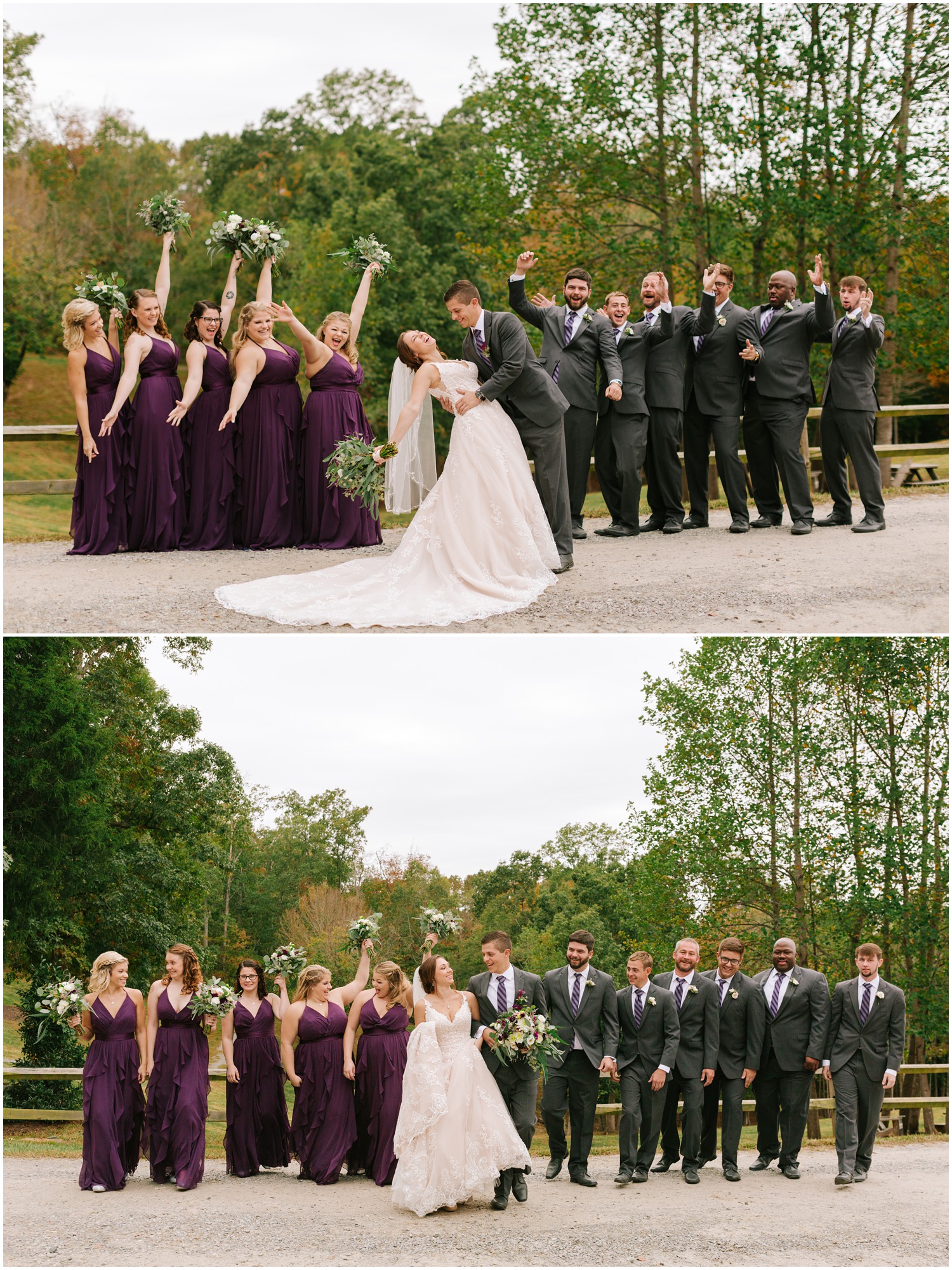 bridal party portraits in Winston-Salem NC 