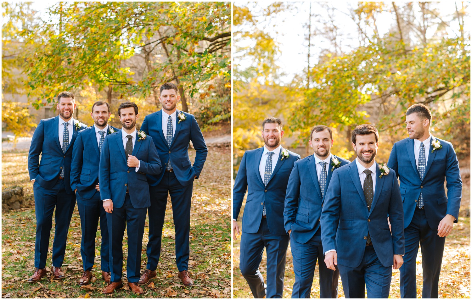 groomsmen portraits at Lake Eden Events