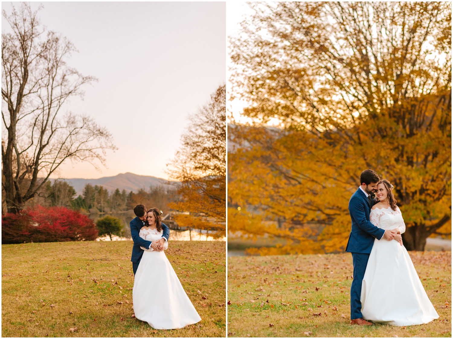 romantic fall wedding portraits by Lake Eden with Chelsea Renay