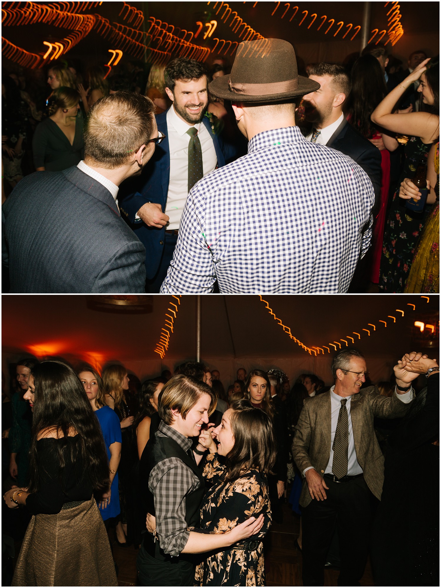 dancing during Asheville NC wedding reception