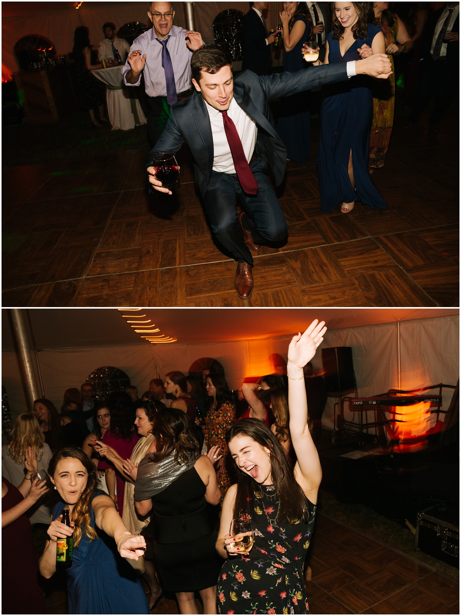 reception dancing at Lake Eden Events wedding
