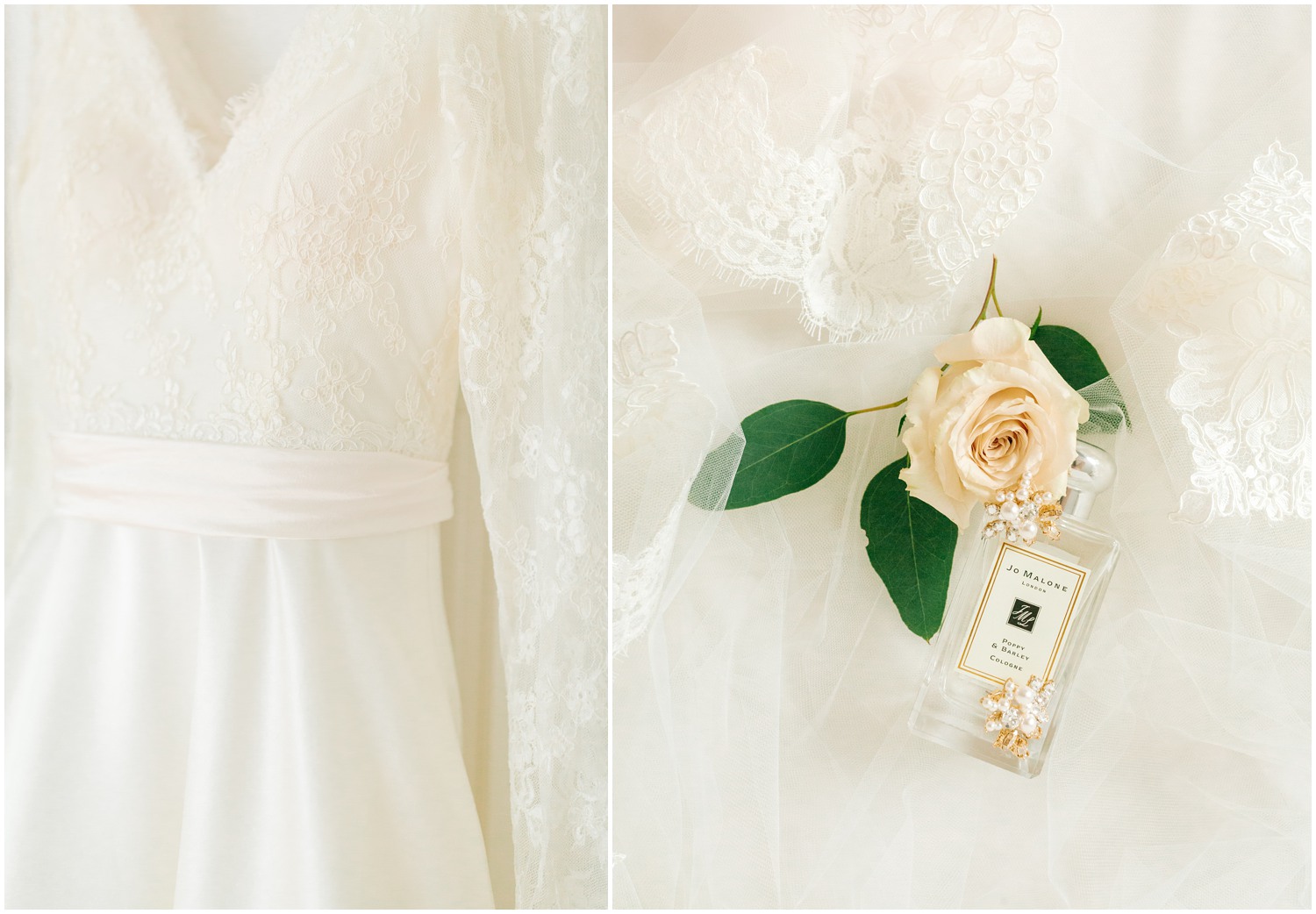  bride's lace wedding gown photographed by Chelsea Renay Photography