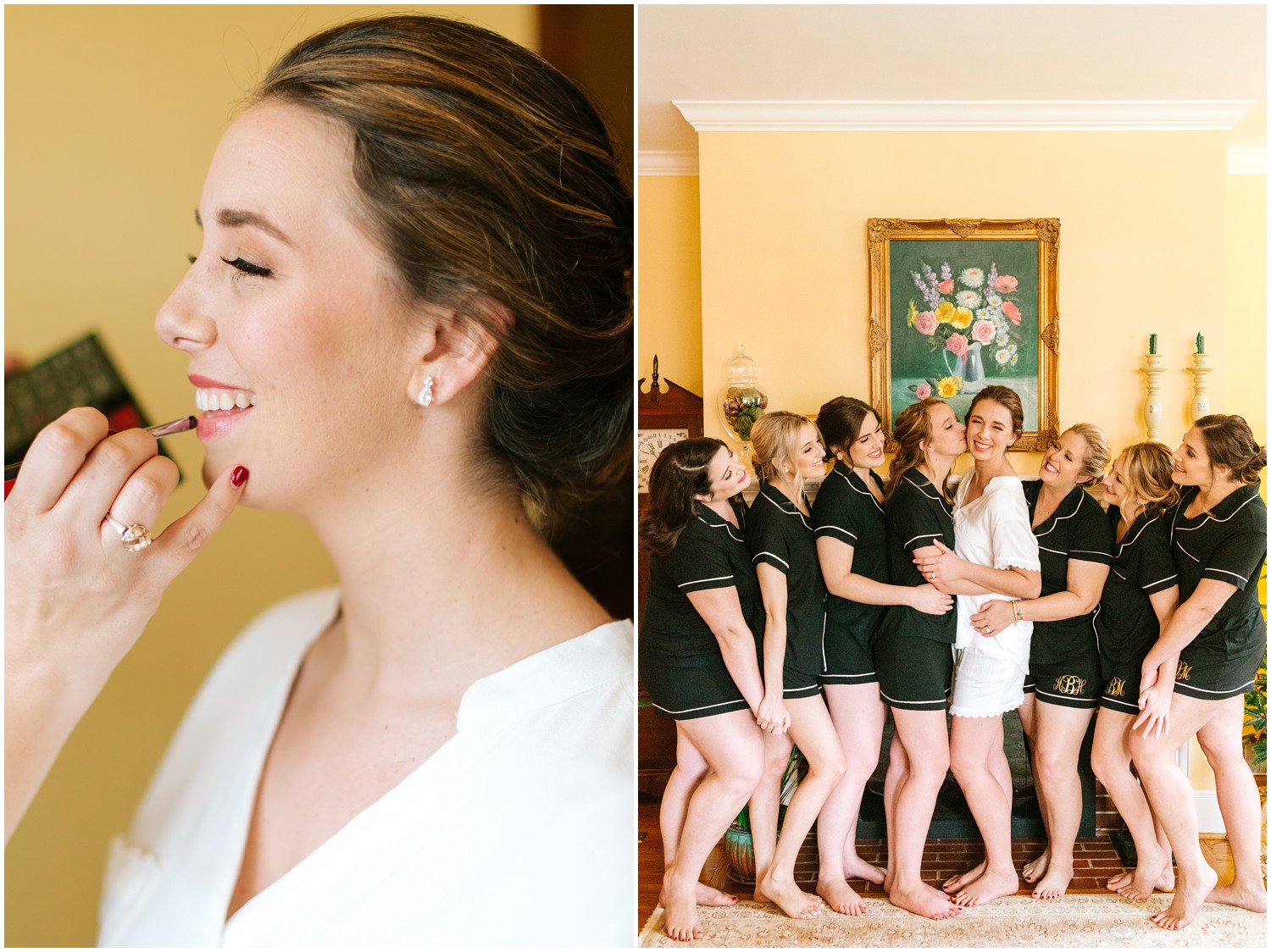 bridal preparations for Greensboro NC wedding photographed by Chelsea Renay Photography