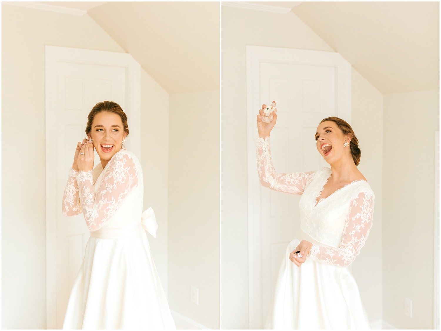 bridal preparation for North Carolina wedding photographed by Chelsea Renay Photography