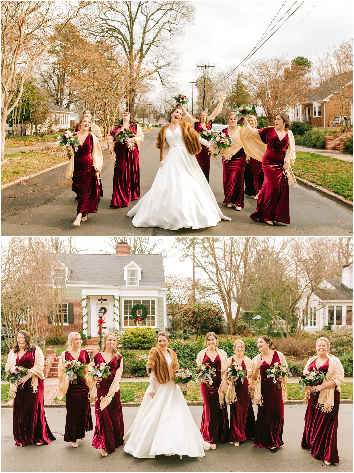 playful bridal party portraits by Chelsea Renay Photography