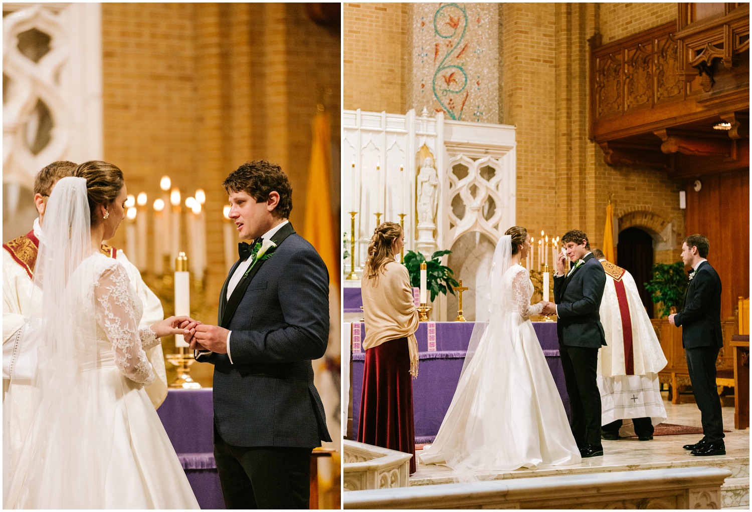 traditional church wedding in North Carolina photographed by Chelsea Renay Photography