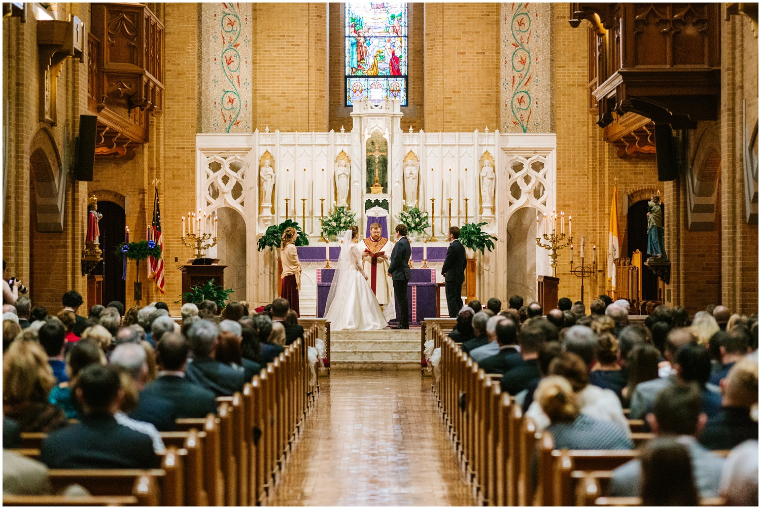 traditional church wedding in North Carolina photographed by Chelsea Renay Photography