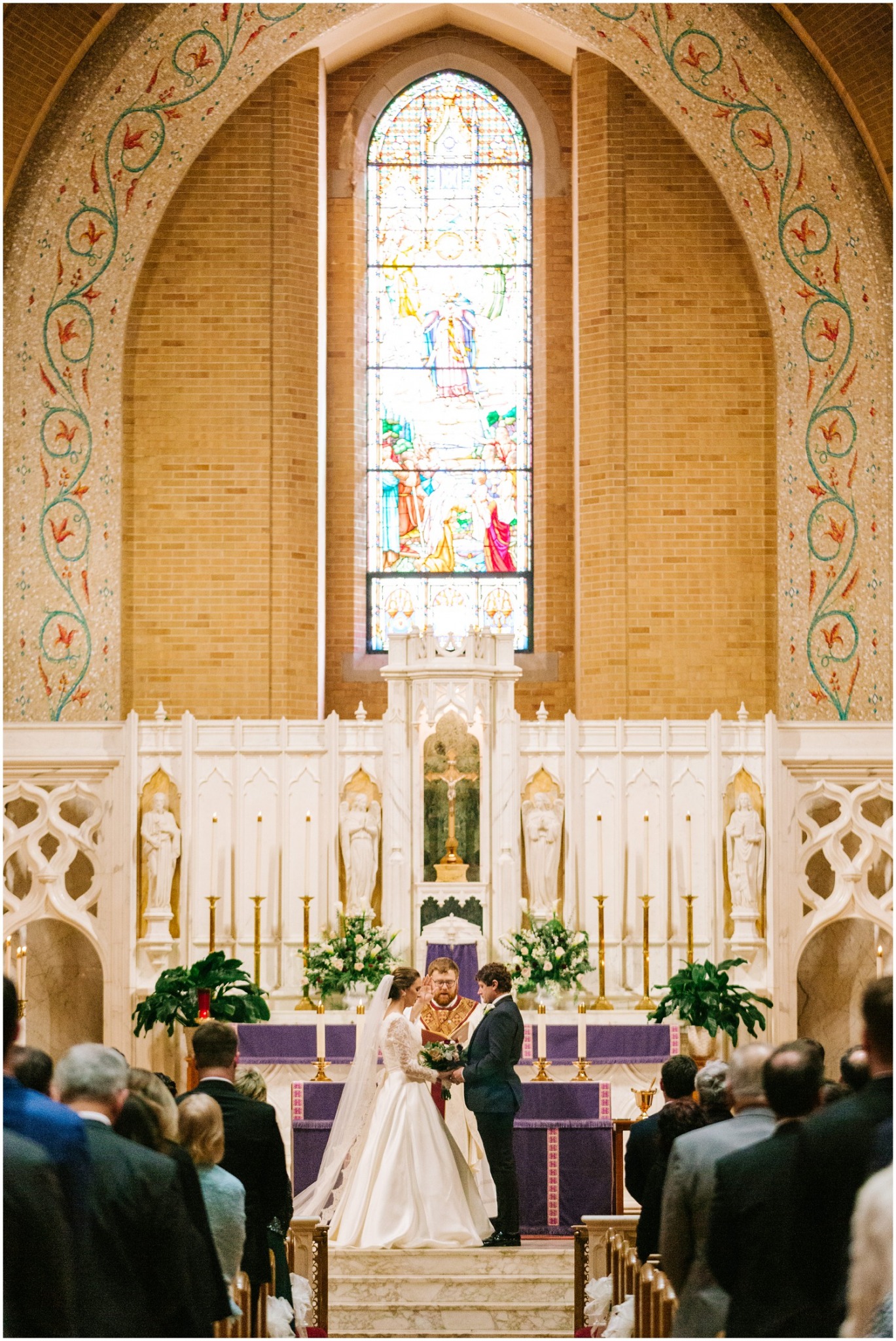 traditional church wedding in North Carolina photographed by Chelsea Renay Photography