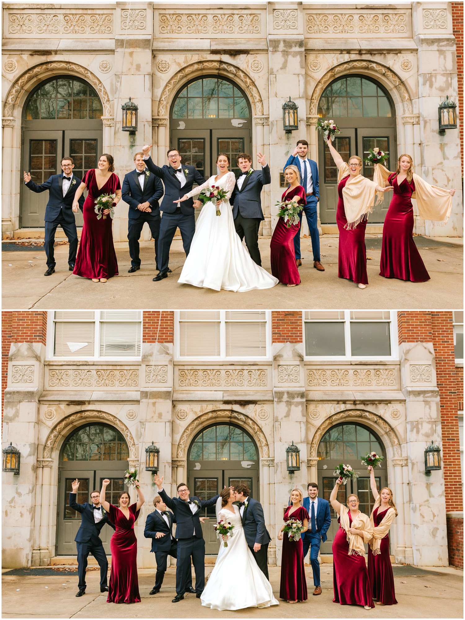 Chelsea Renay Photography photographs bridal party celebrating the newlyweds