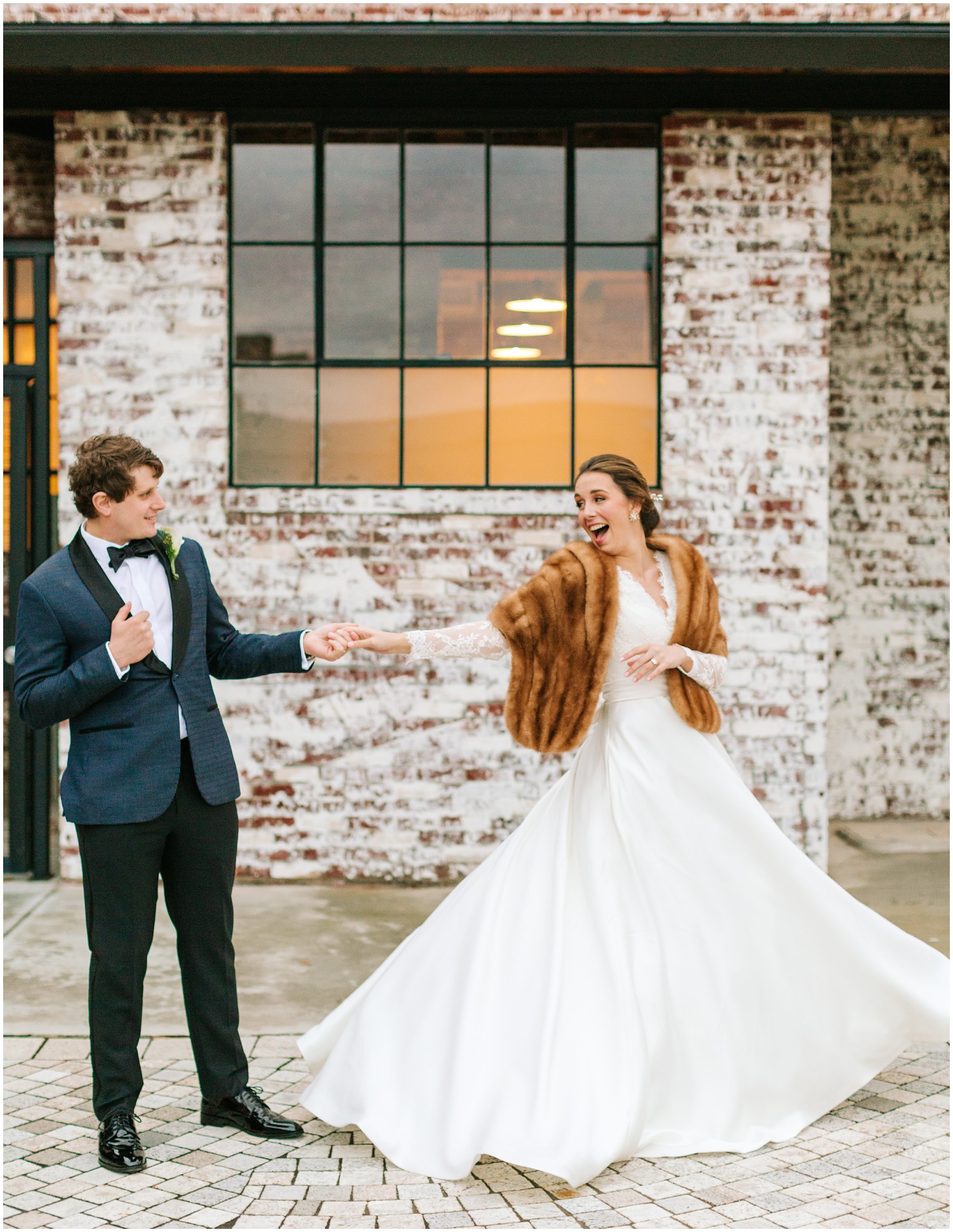 winter wedding portraits photographed by Chelsea Renay Photography