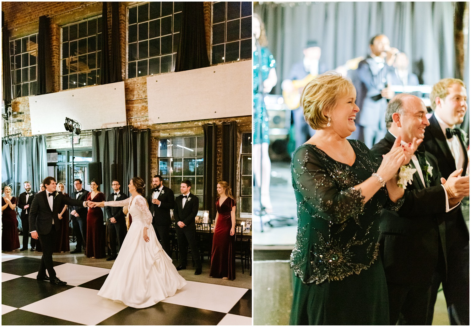 mother of bride watches newlyweds during first dance photographed by Chelsea Renay Photography