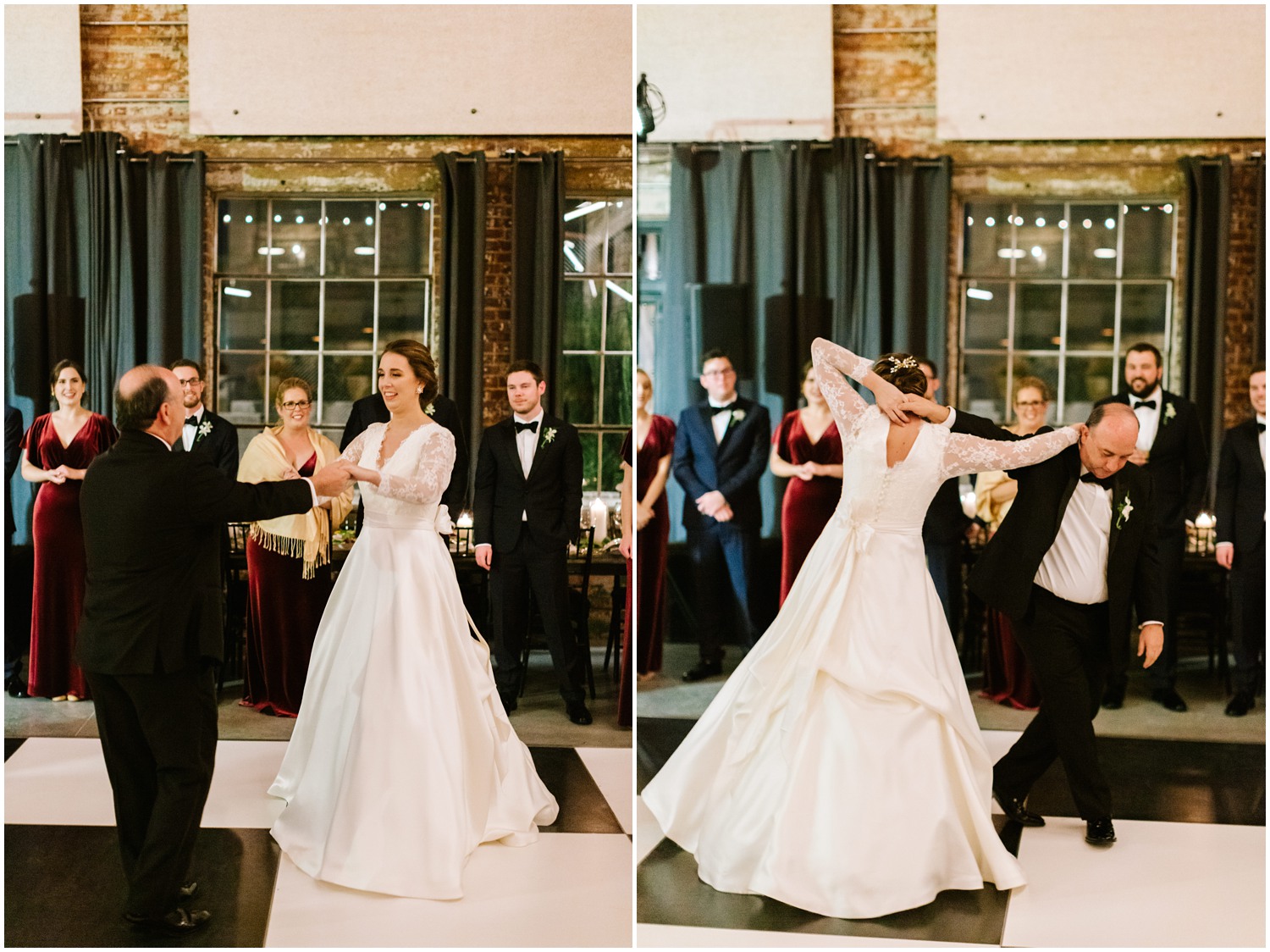 Chelsea Renay Photography photographs choreographed father-daughter dance at NC wedding