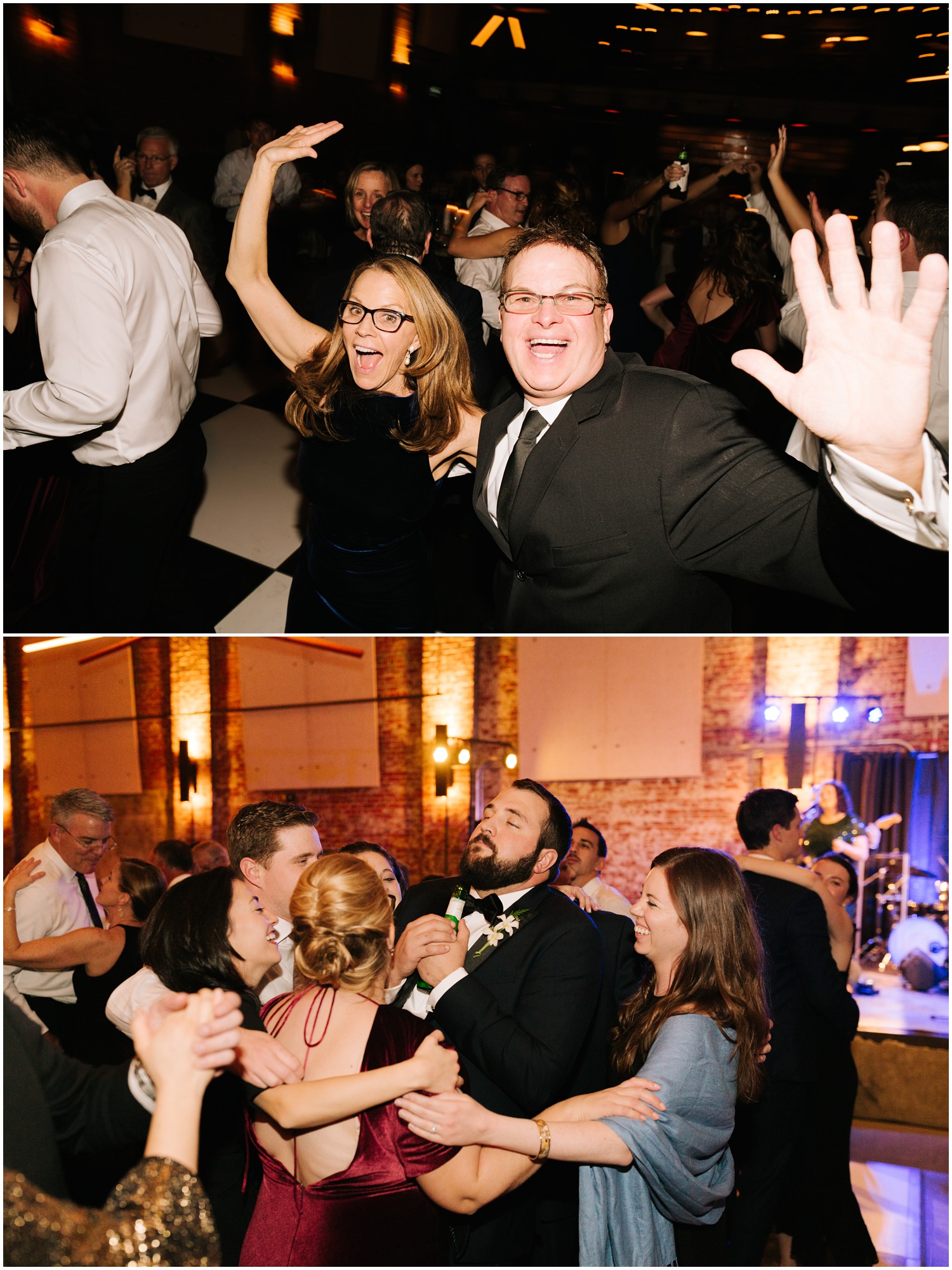 wedding reception dancing to live band photographed by Chelsea Renay Photography