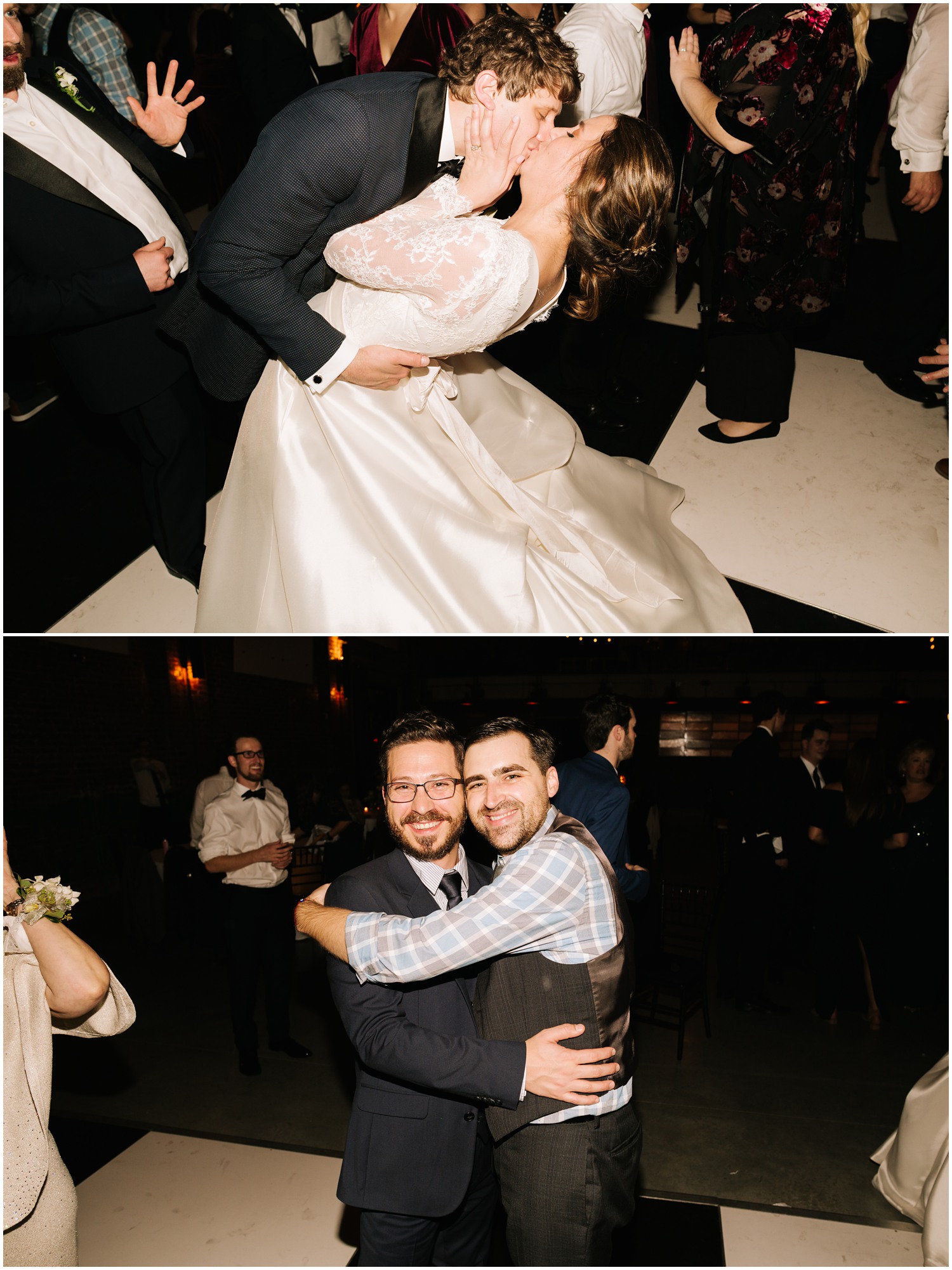 guests and bride and groom enjoy NC wedding reception photographed by Chelsea Renay Photography