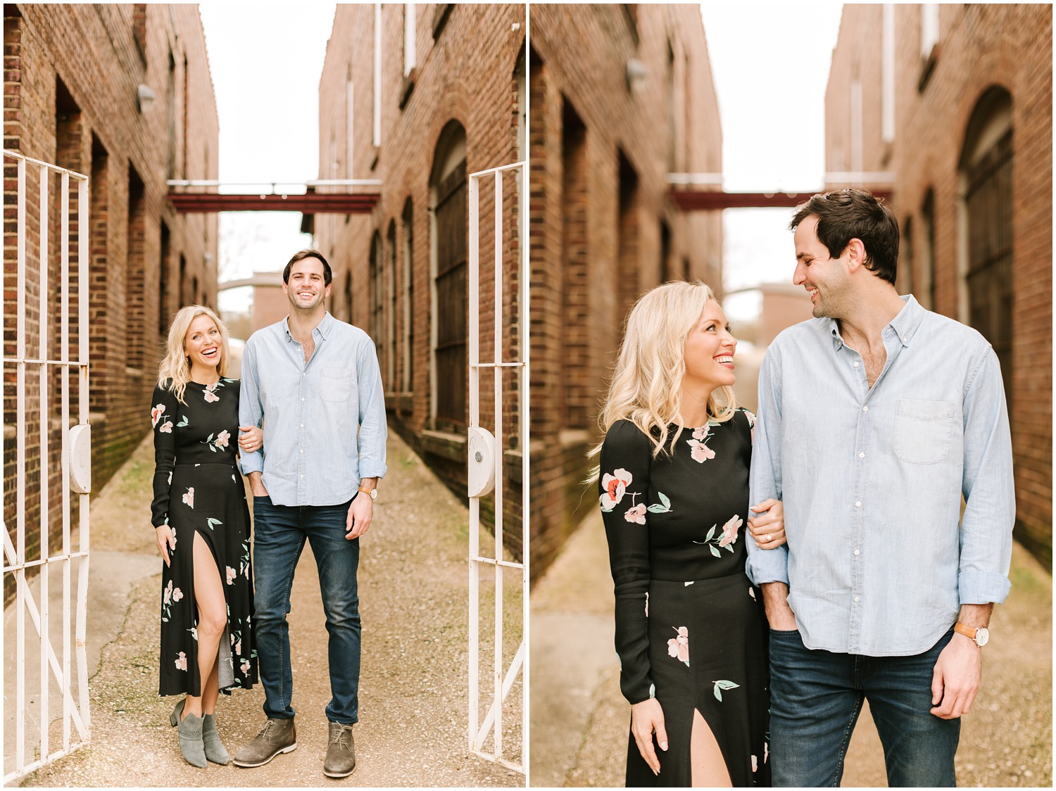 Downtown Raleigh Engagement Session with young couple photographed by Chelsea Renay