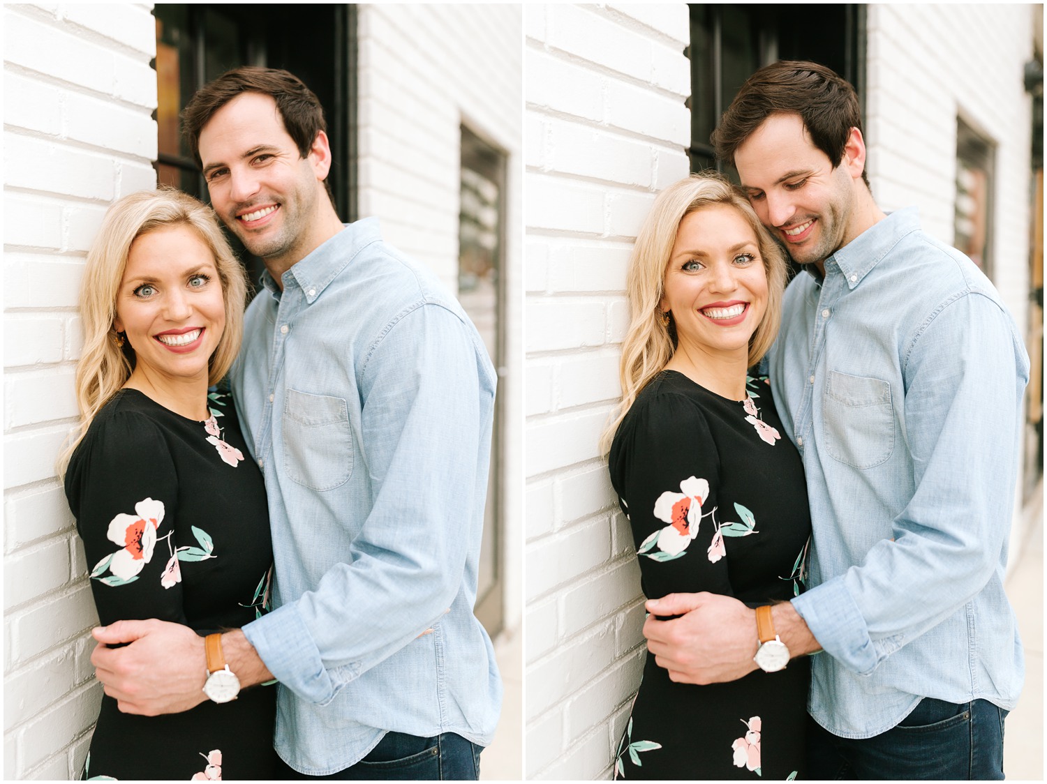 romantic Downtown Raleigh Engagement Session photographed by Chelsea Renay