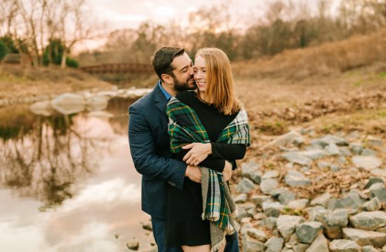 Charlotte Wedding Photographer Captures Engagement Photos of a couple on the Greenway in Charlotte