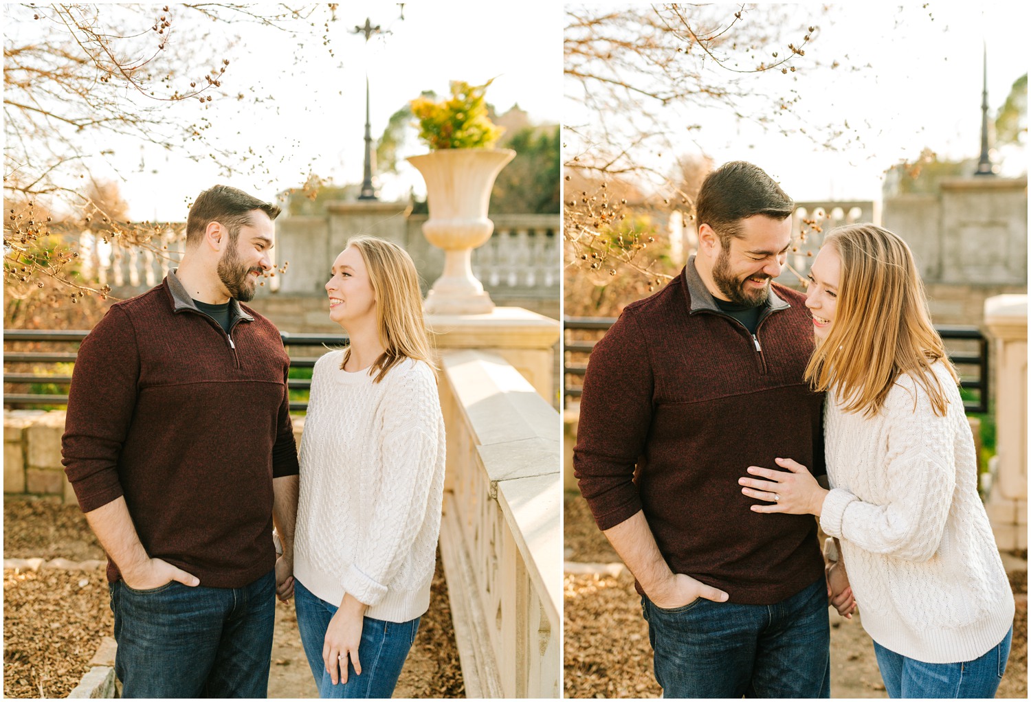 Charlotte NC engagement photos in the fall