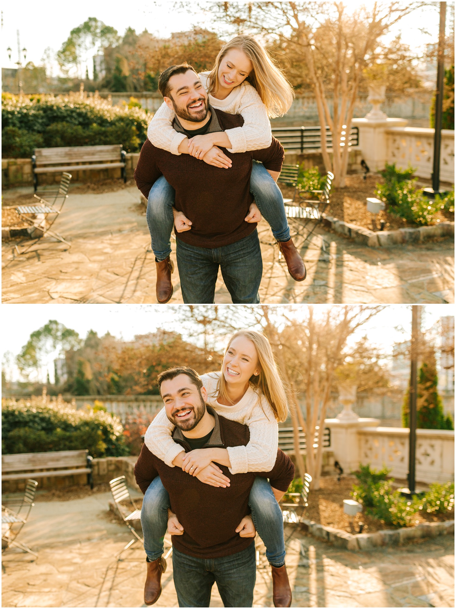 engagement portraits in Midtown Park with Chelsea Renay