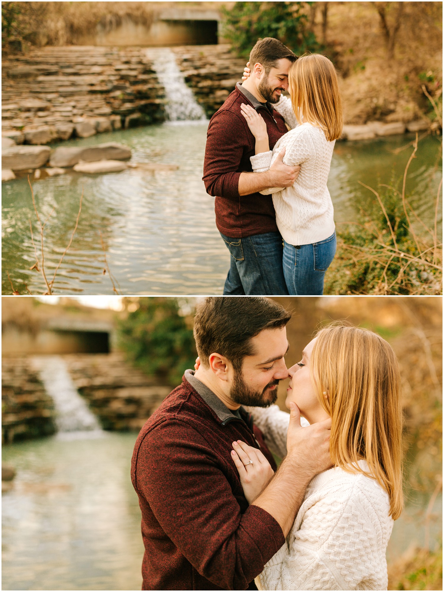 Charlotte NC engagement session by river
